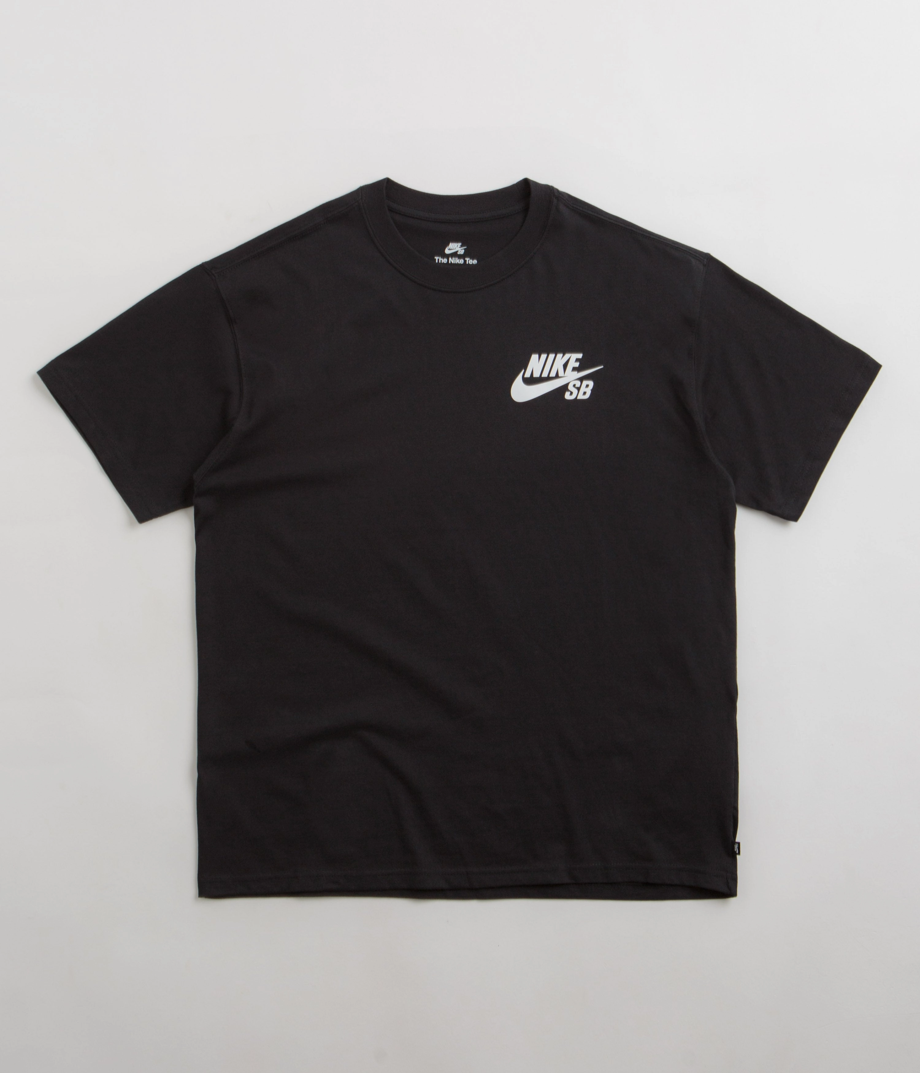 Nike SB Logo T-Shirt - Black / Black / White theater performance Pullover