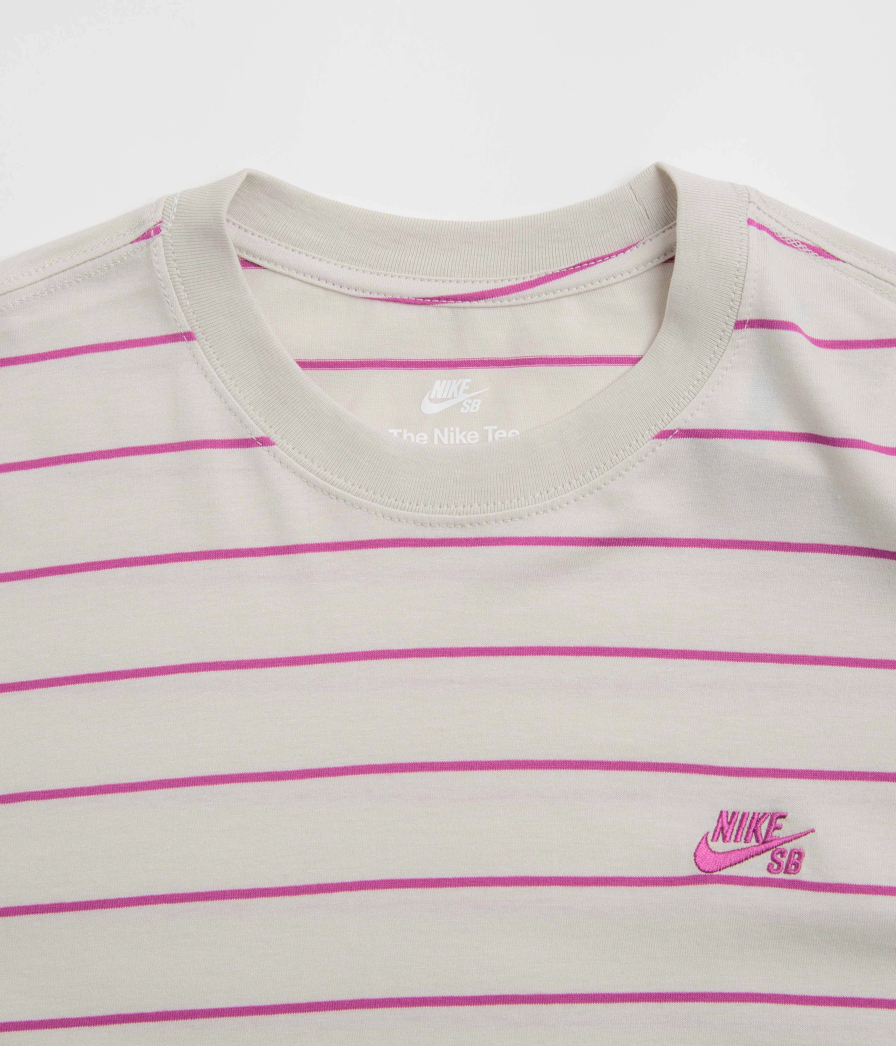 Nike SB Striped T-Shirt - Light Bone elastic waistband