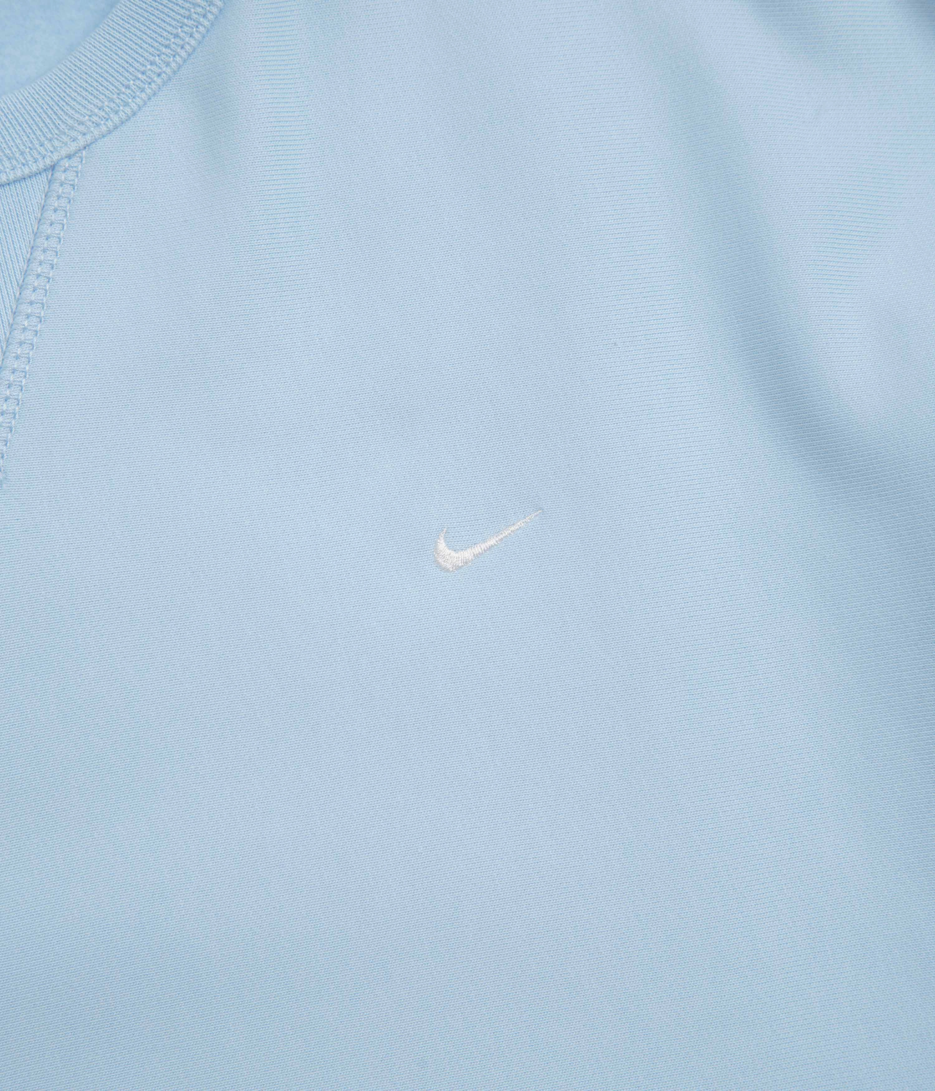 Nike Solo Swoosh Crewneck Sweatshirt - Celestine Blue / White Street Active