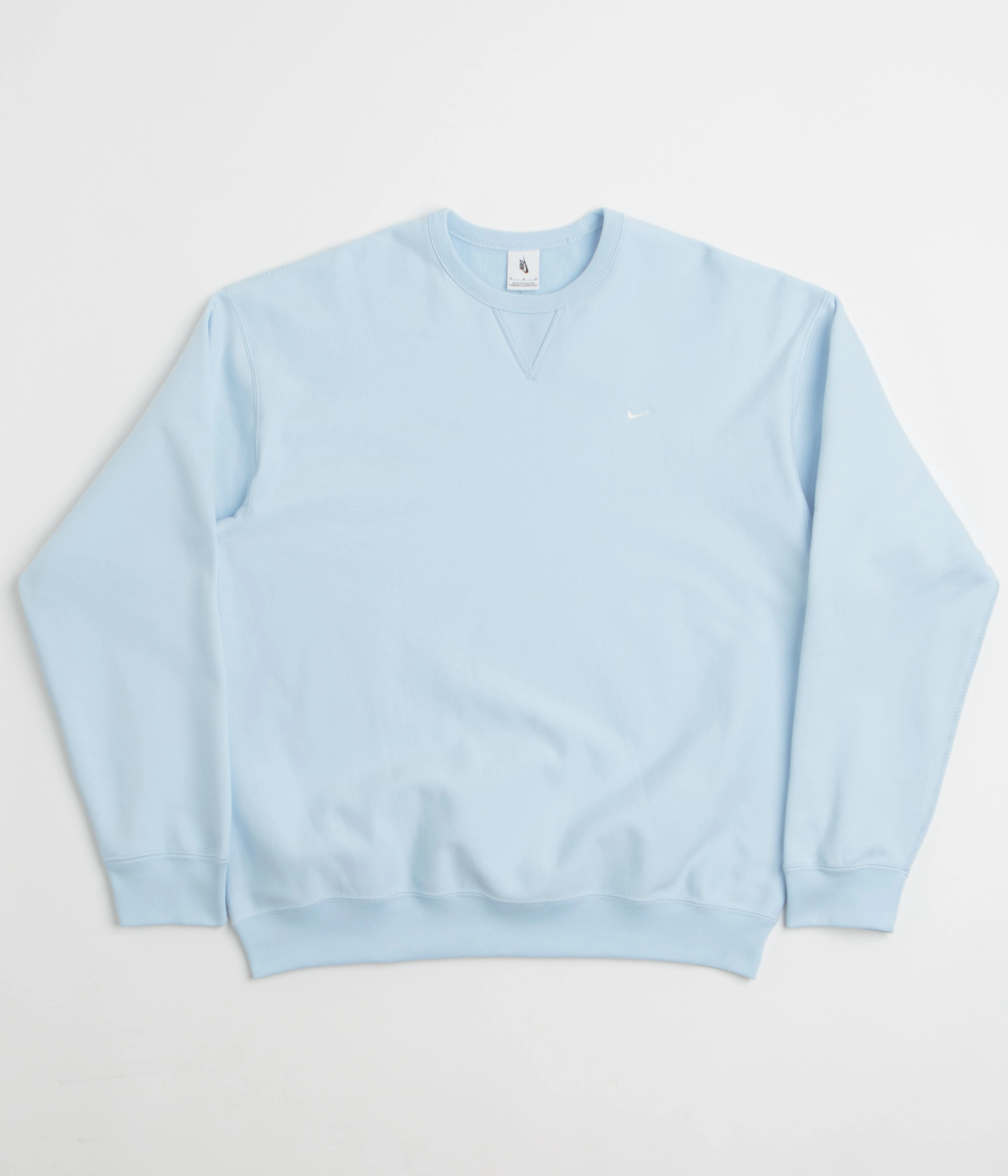product value for money Street Essential Nike Solo Swoosh Crewneck Sweatshirt - Celestine Blue / White