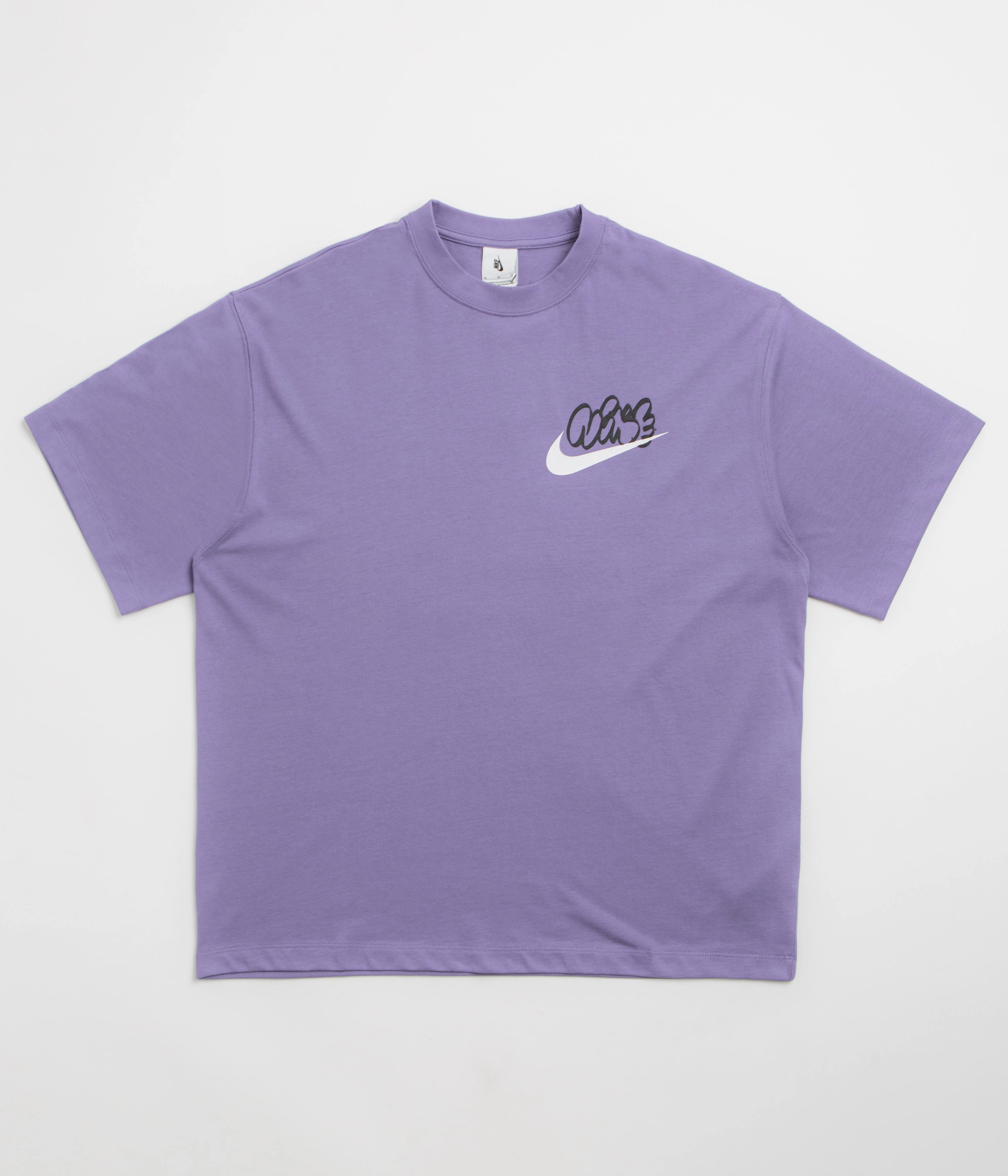 Trendy Silhouette Seamless construction Nike Solo Swoosh GPX T-Shirt - Dusty Amethyst