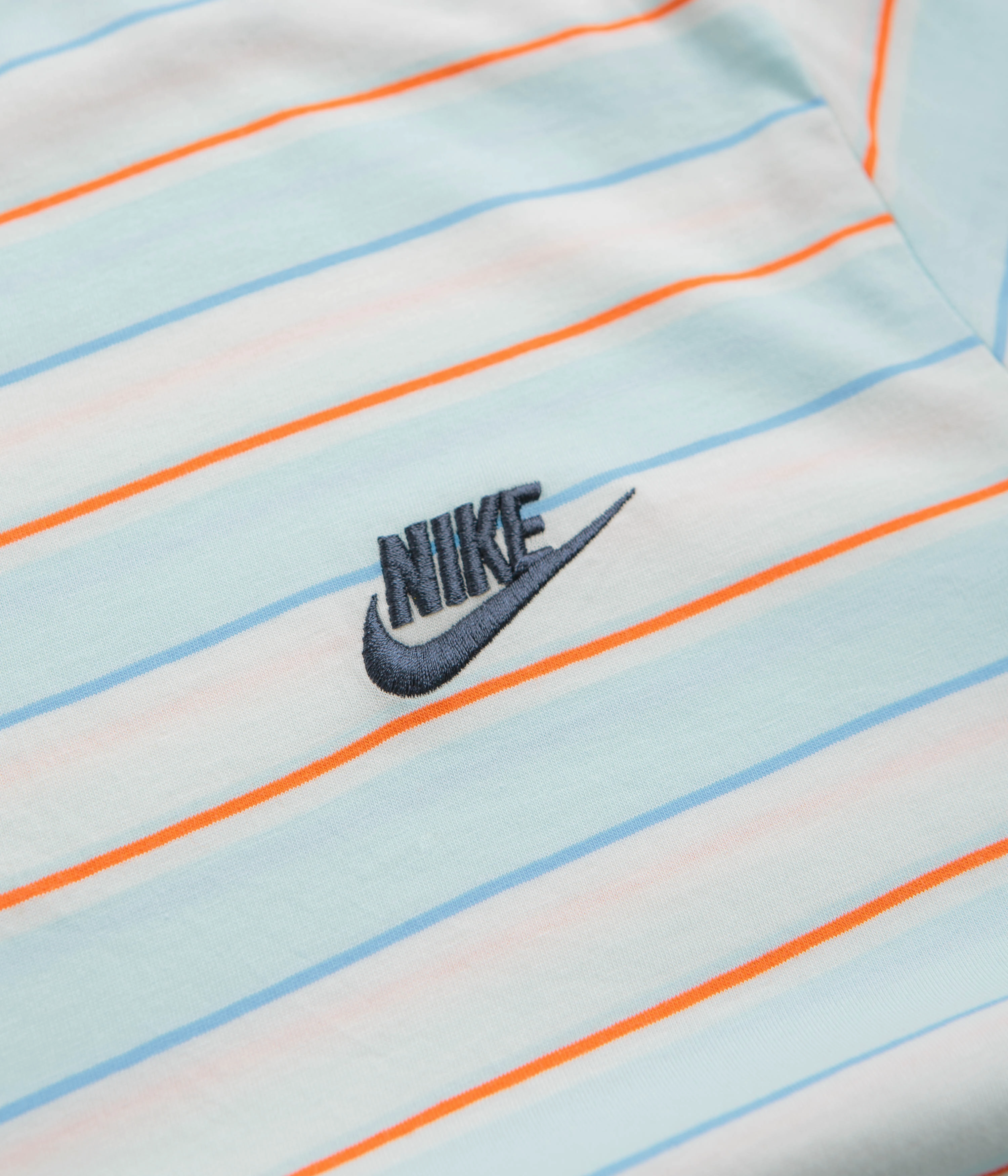 Customizable Nike Stripe Club T-Shirt - Glacier Blue / Thunder Blue