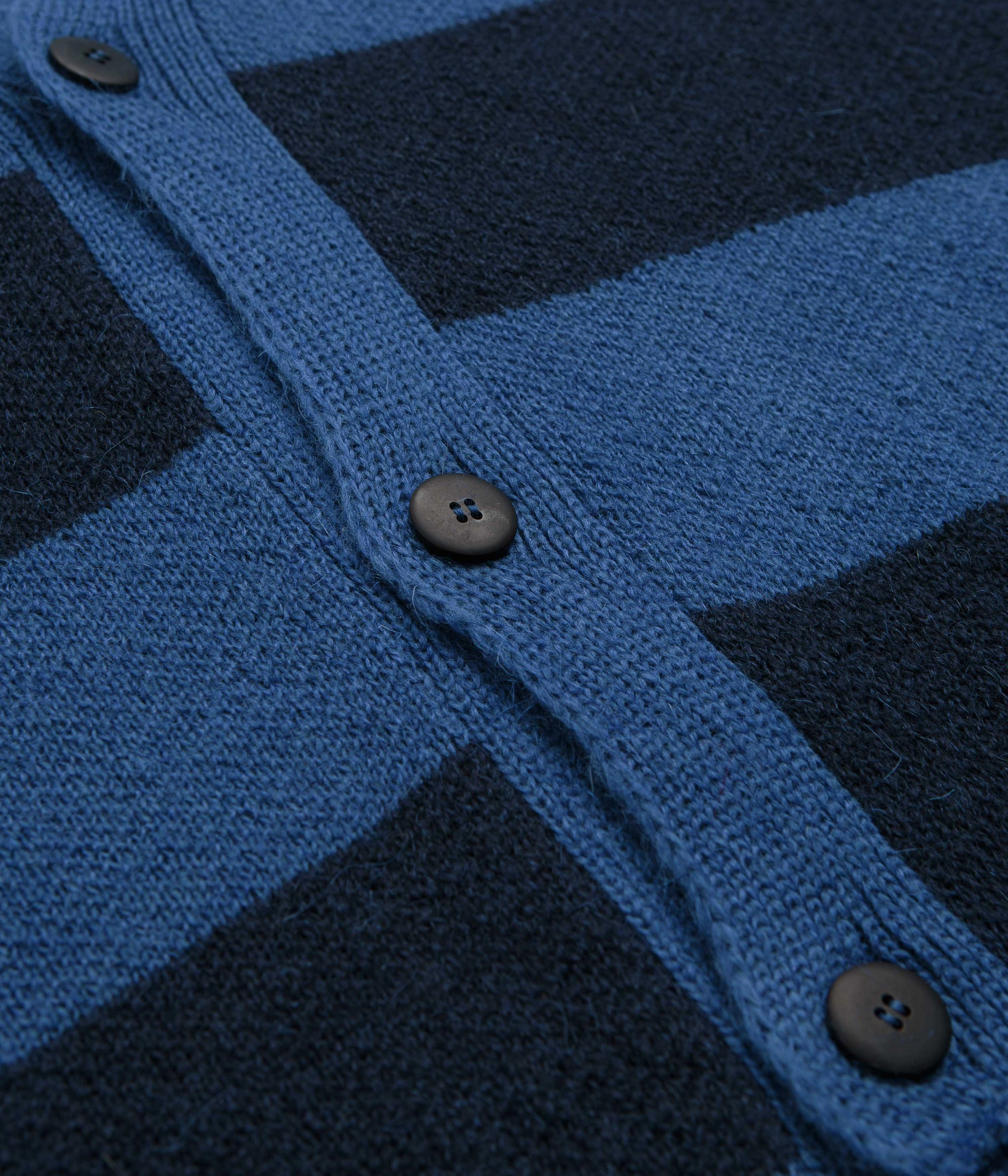 No Problemo Striped Mohair Oversized Cardigan - Blue Multi product neutral versatility