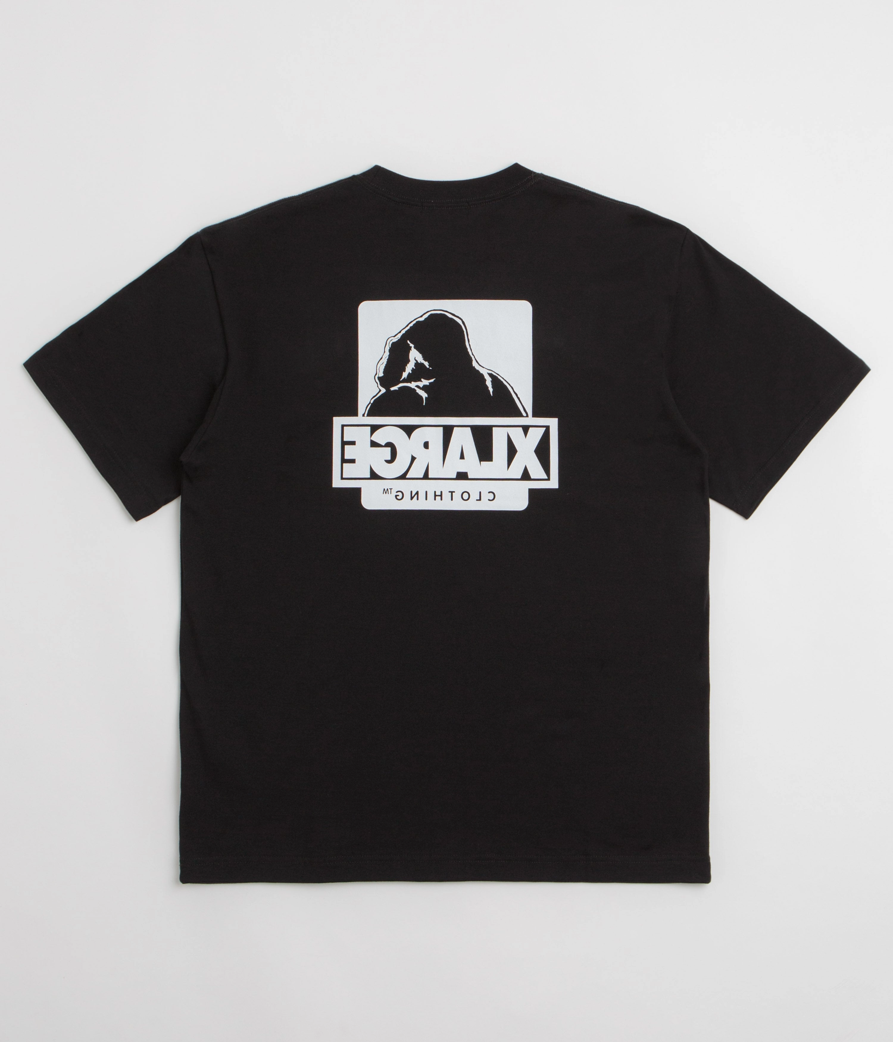 skiing venue art gallery venue XLarge Backside OG T-Shirt - Black / Black