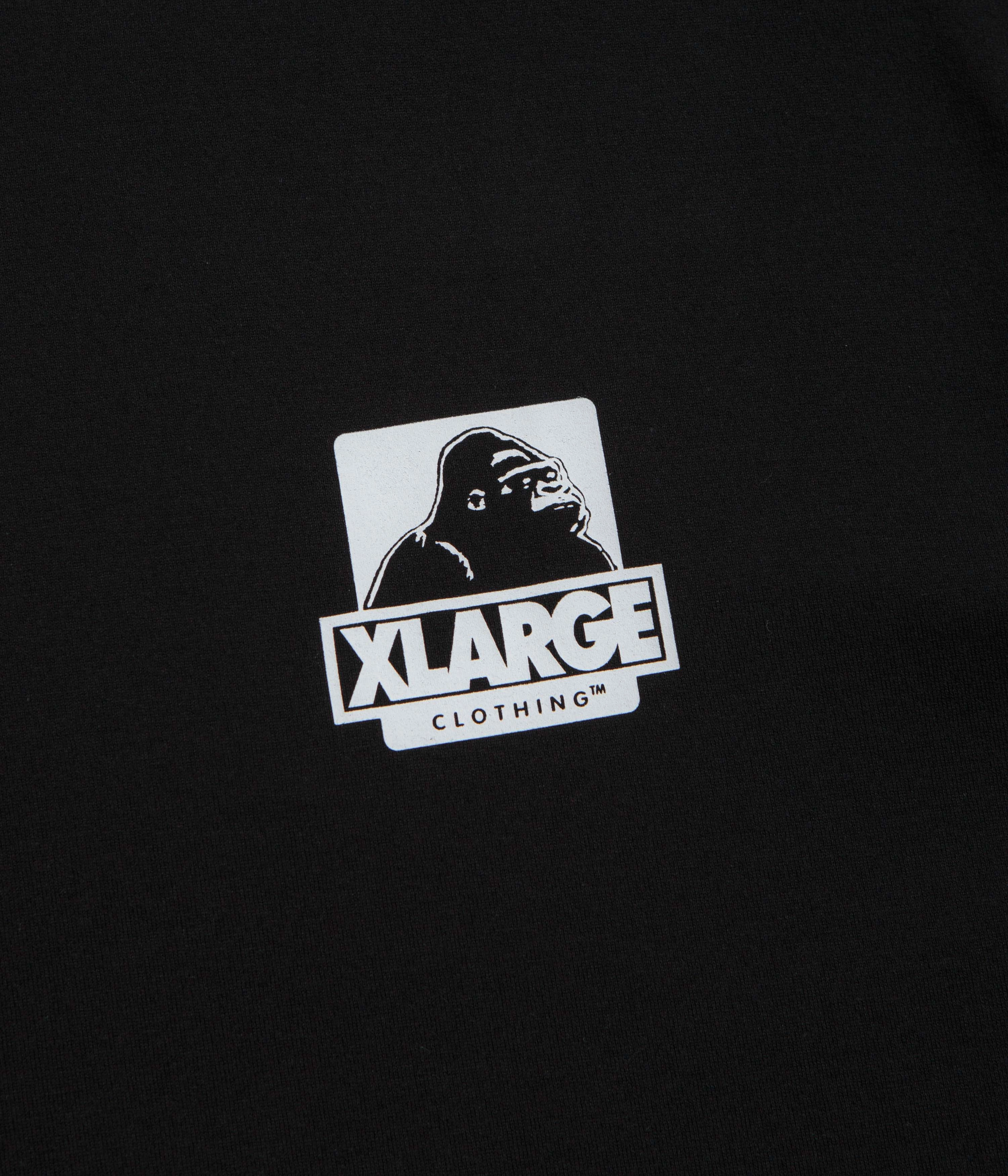 trendy season XLarge Backside OG T-Shirt - Black / Black