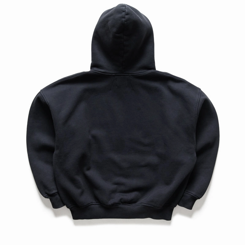 Rhude International Racing Logo Hoodie - Vintage Black school setting