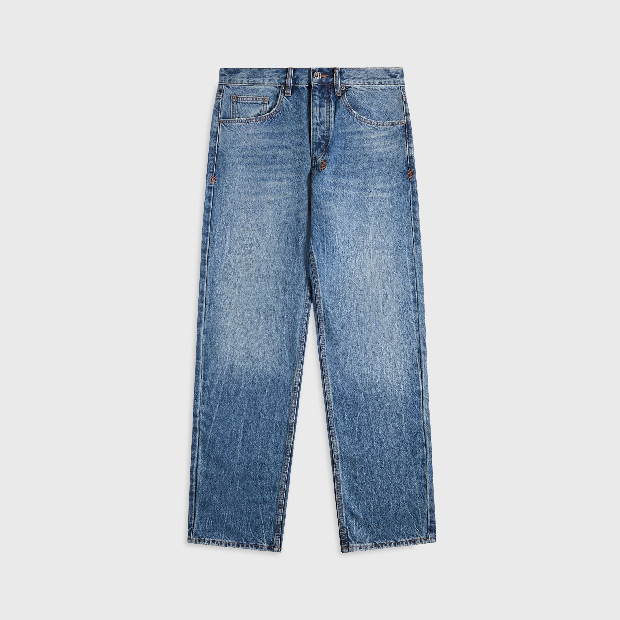 Body Fit Ksubi Anti K Texas Jeans - Blue Denim