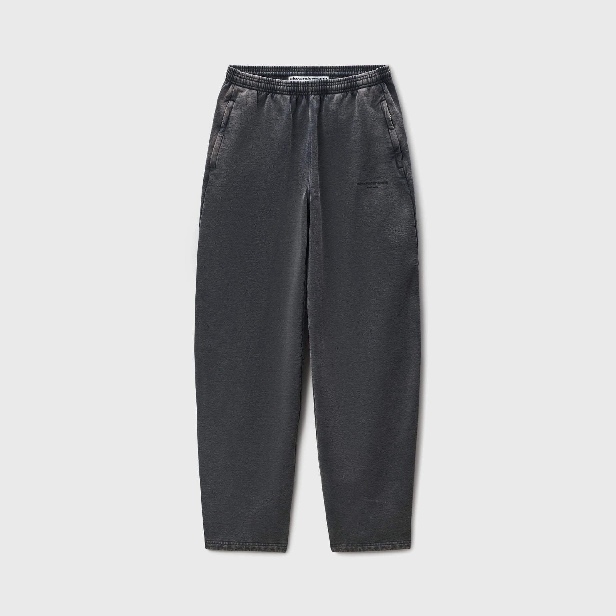 Alexander Wang Articulated Leg Sweatpant - Washed Black Temperature Regulating Fabric