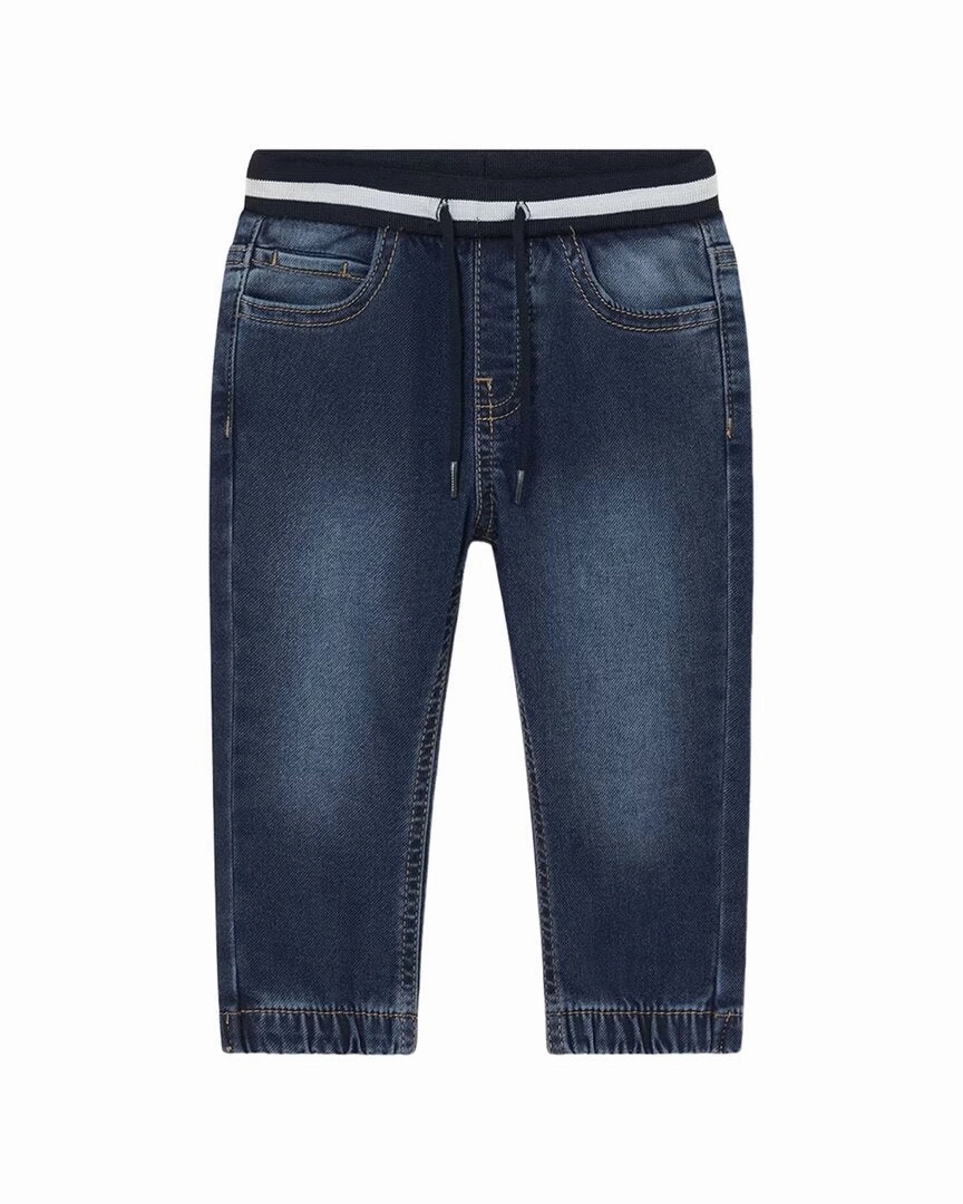 Mayoral Soft Denim Joggers Carbon Infused Fabric