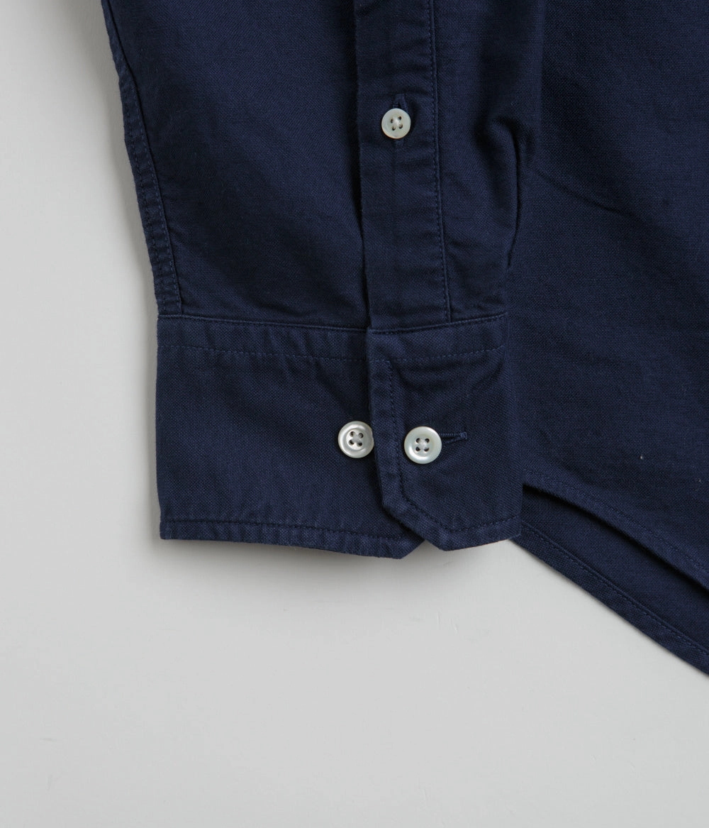 Norse Projects Algot Relaxed Overdyed Oxford Shirt - Workwear Blue Timeless Fit