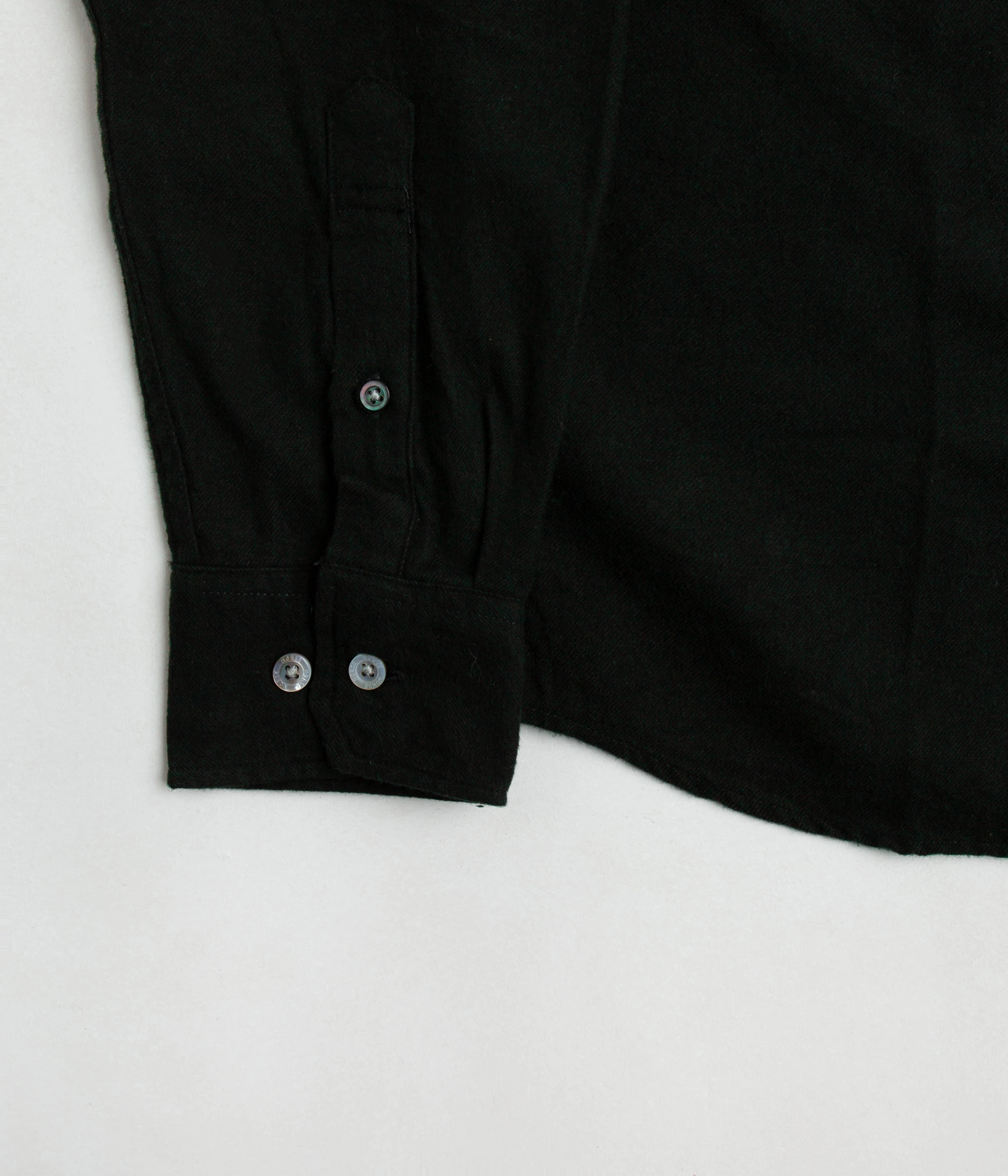 Norse Projects Anton Organic Flannel Shirt - Dark Green family gathering