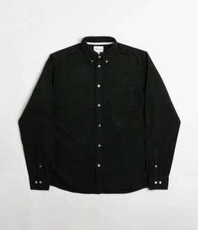 Norse Projects Anton Organic Flannel Shirt - Dark Green All-Ages Fit