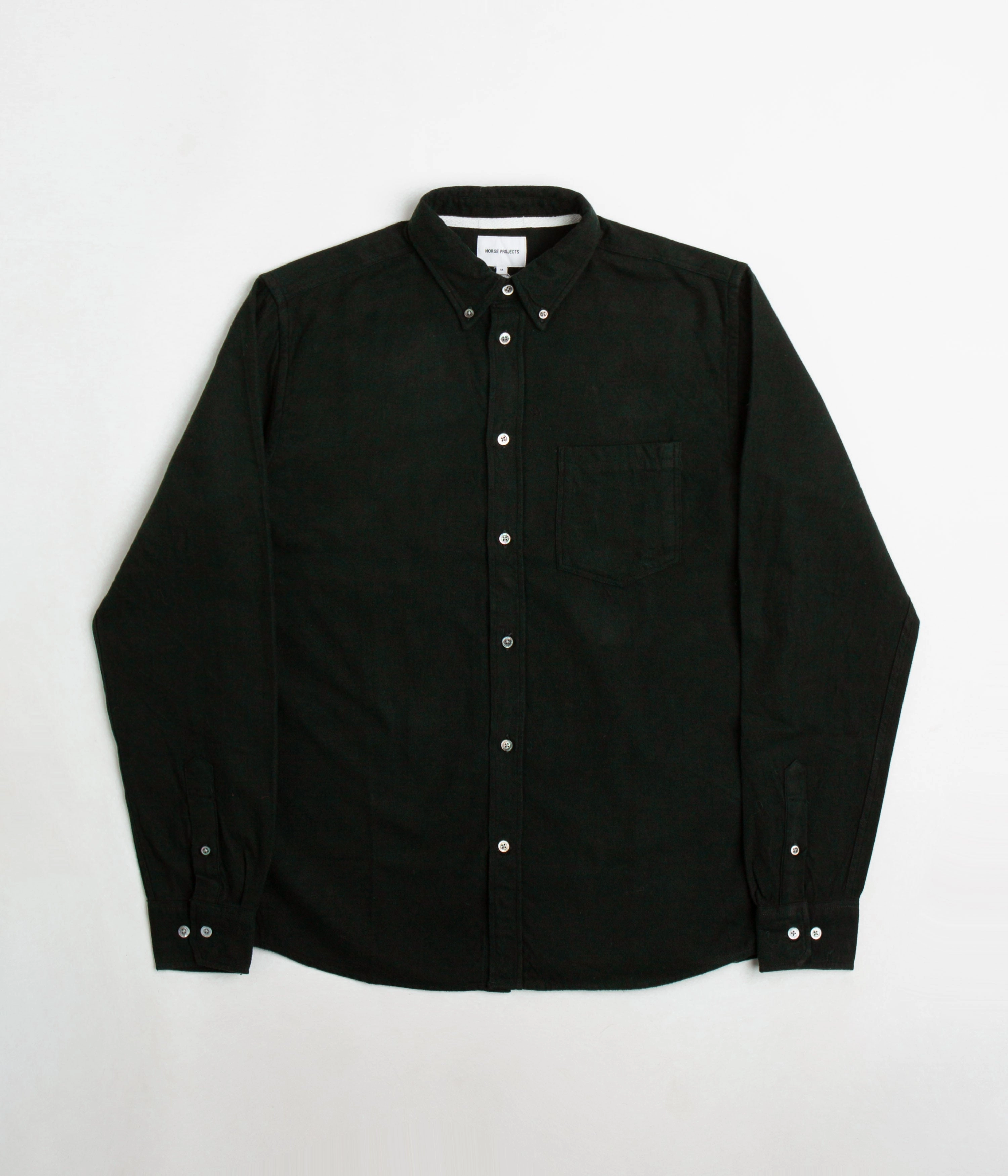 Norse Projects Anton Organic Flannel Shirt - Dark Green All-Ages Fit