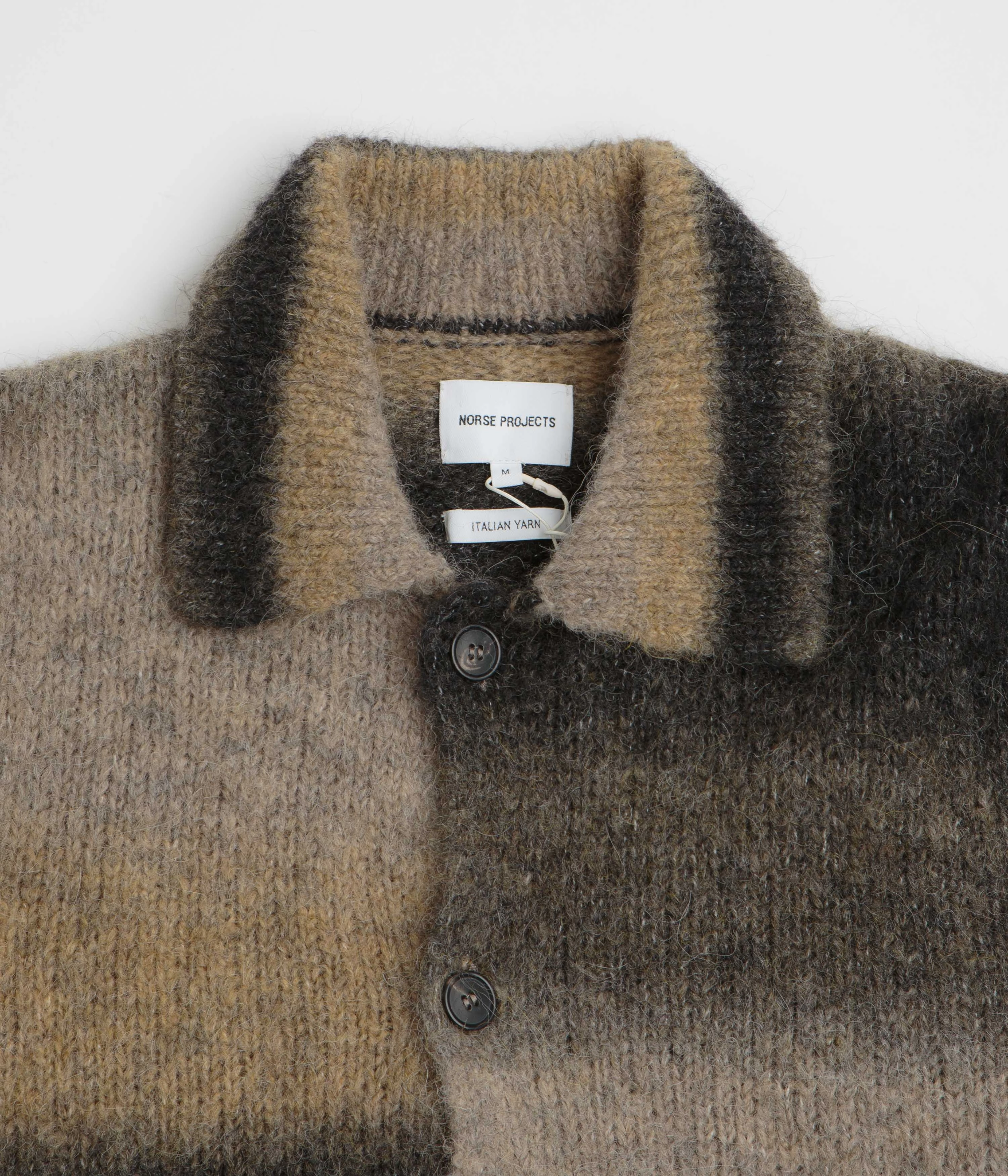 Norse Projects Erik Alpaca Wool Jacket - Utility Khaki Cozy Jacket Heat Sealed Seams