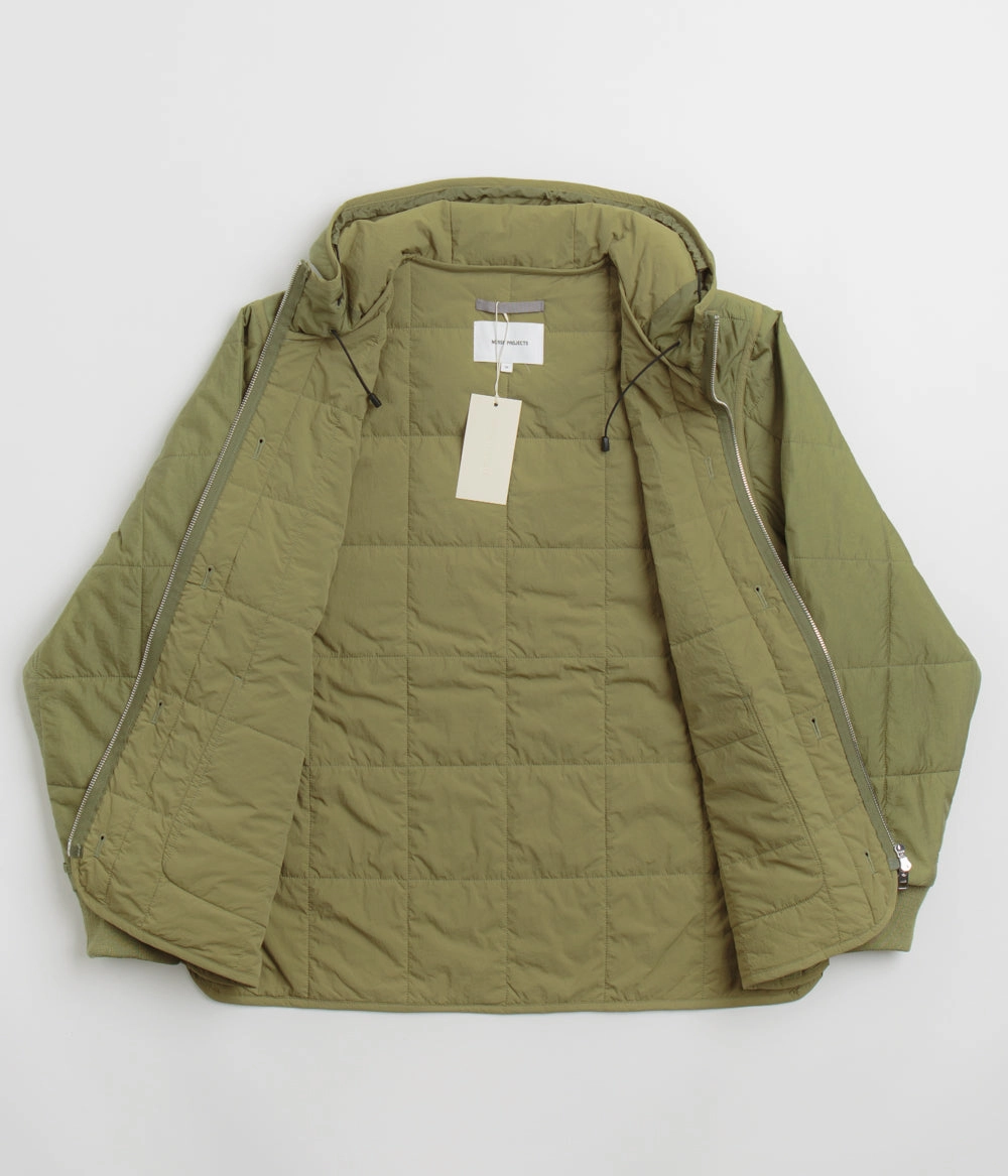 museum Norse Projects Military Hooded Liner Jacket - Moss Green