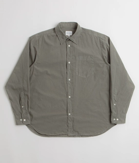 Norse Projects Ole Cotton Tencel Shirt - Mid Khaki Weekend Adventure