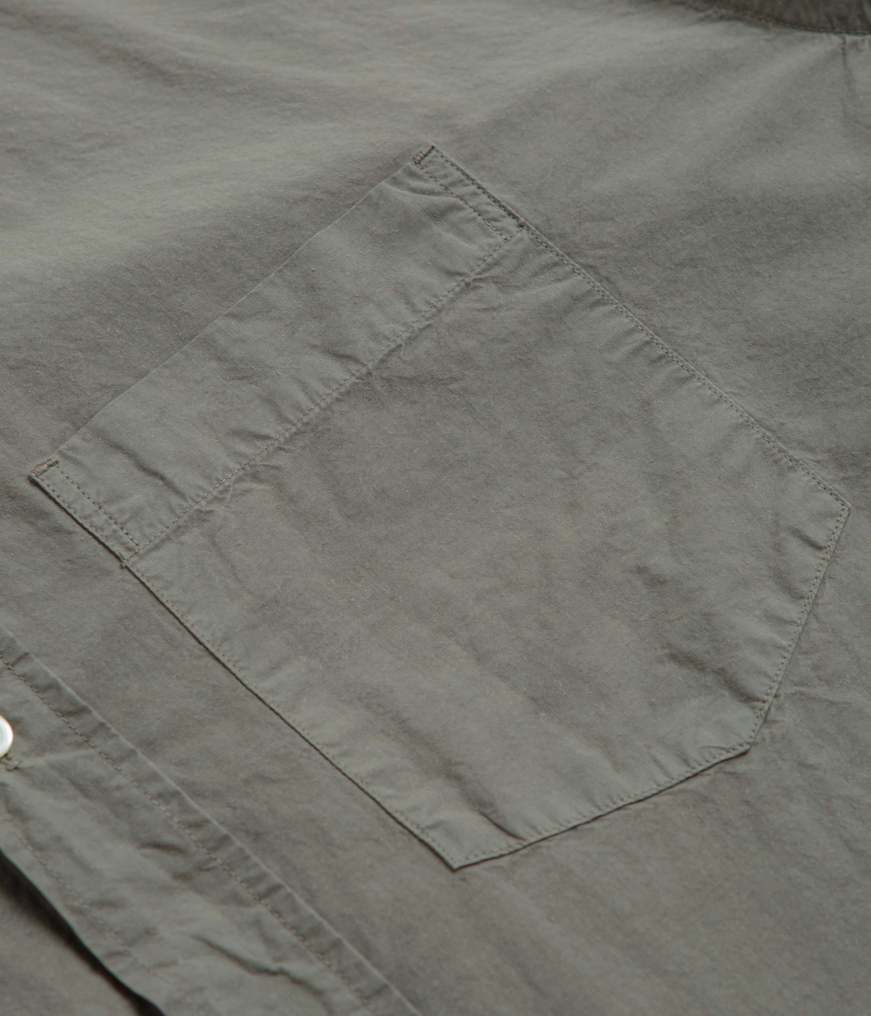 Norse Projects Ole Cotton Tencel Shirt - Mid Khaki Durable Texture Layering Piece