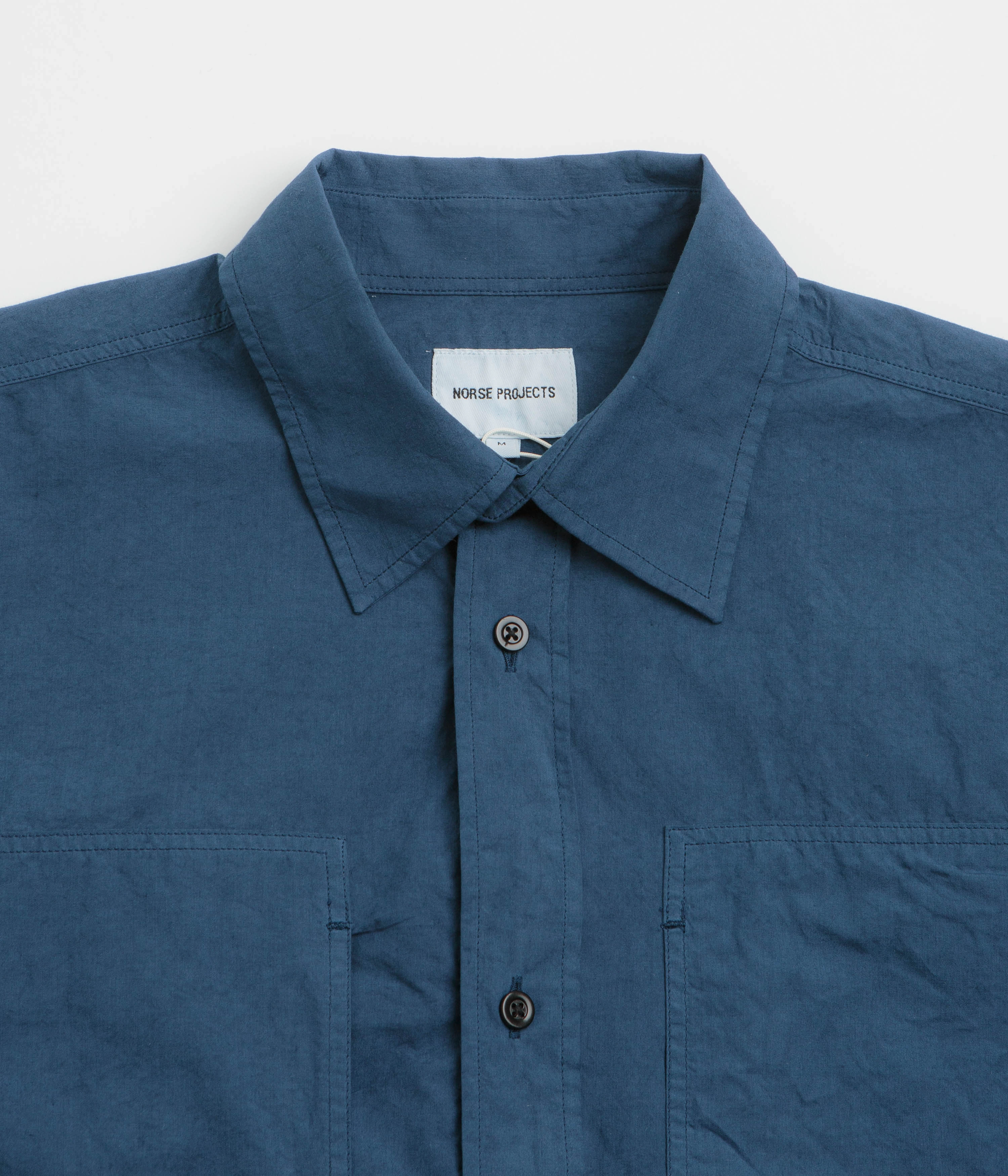 Relaxed Comfort Customizable Option Norse Projects Ole Tencel Shirt - Estate Blue