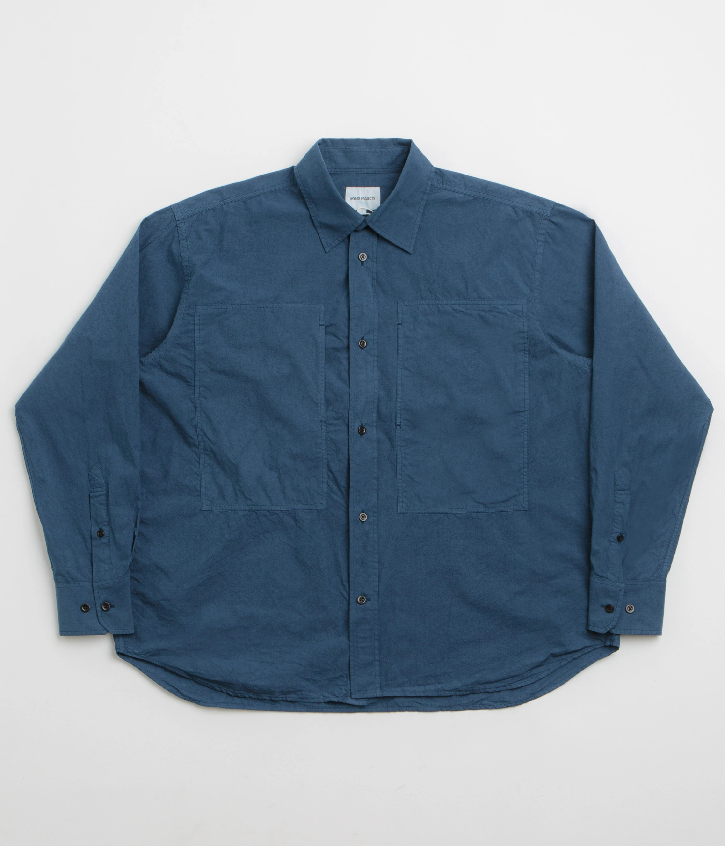 Norse Projects Ole Tencel Shirt - Estate Blue Eco-Friendly Choice Weekend Adventure