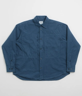 Norse Projects Ole Tencel Shirt - Estate Blue Eco-Friendly Choice Weekend Adventure
