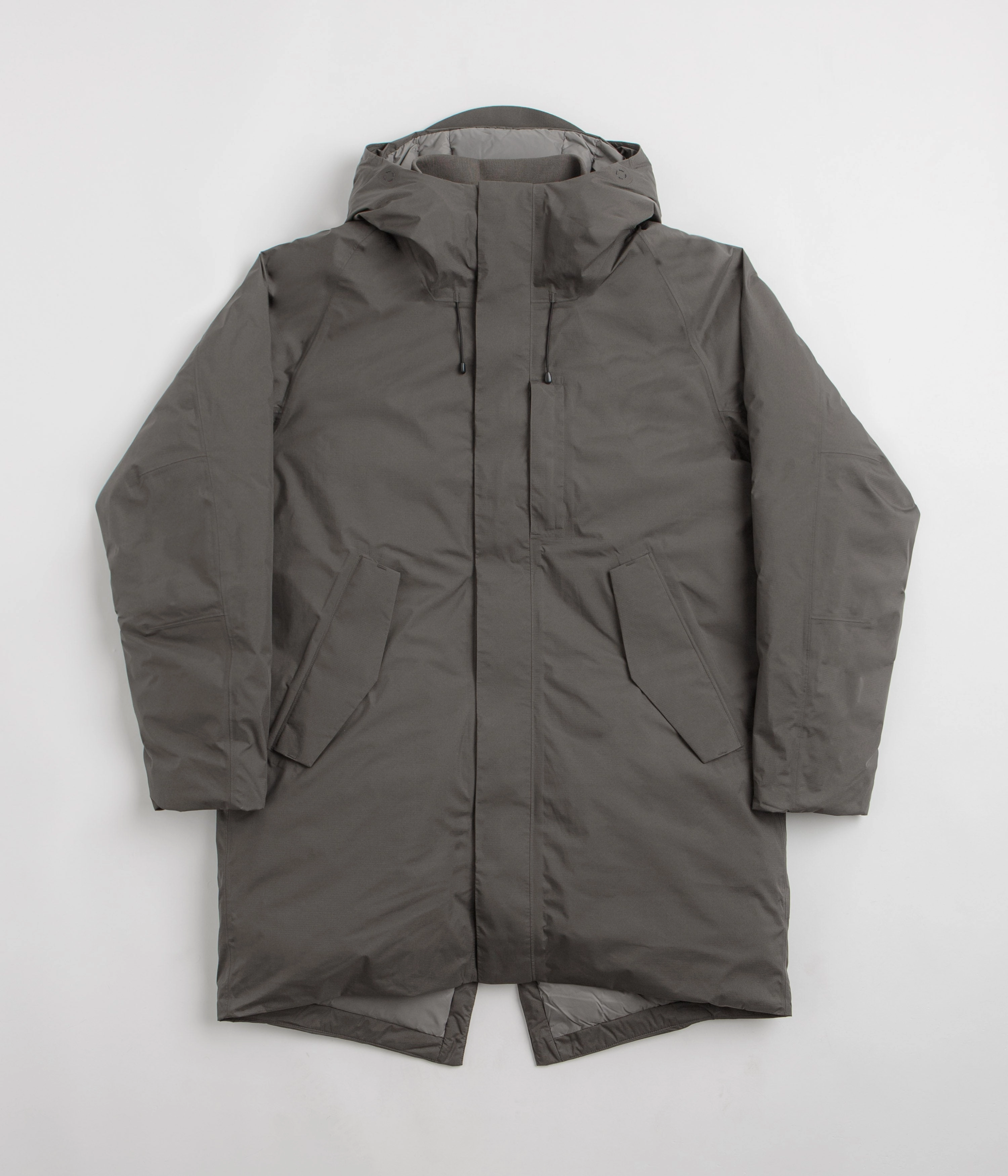 Norse Projects Rokkvi Gore-Tex Down Parka - Olive Night Impact Absorbing Padding