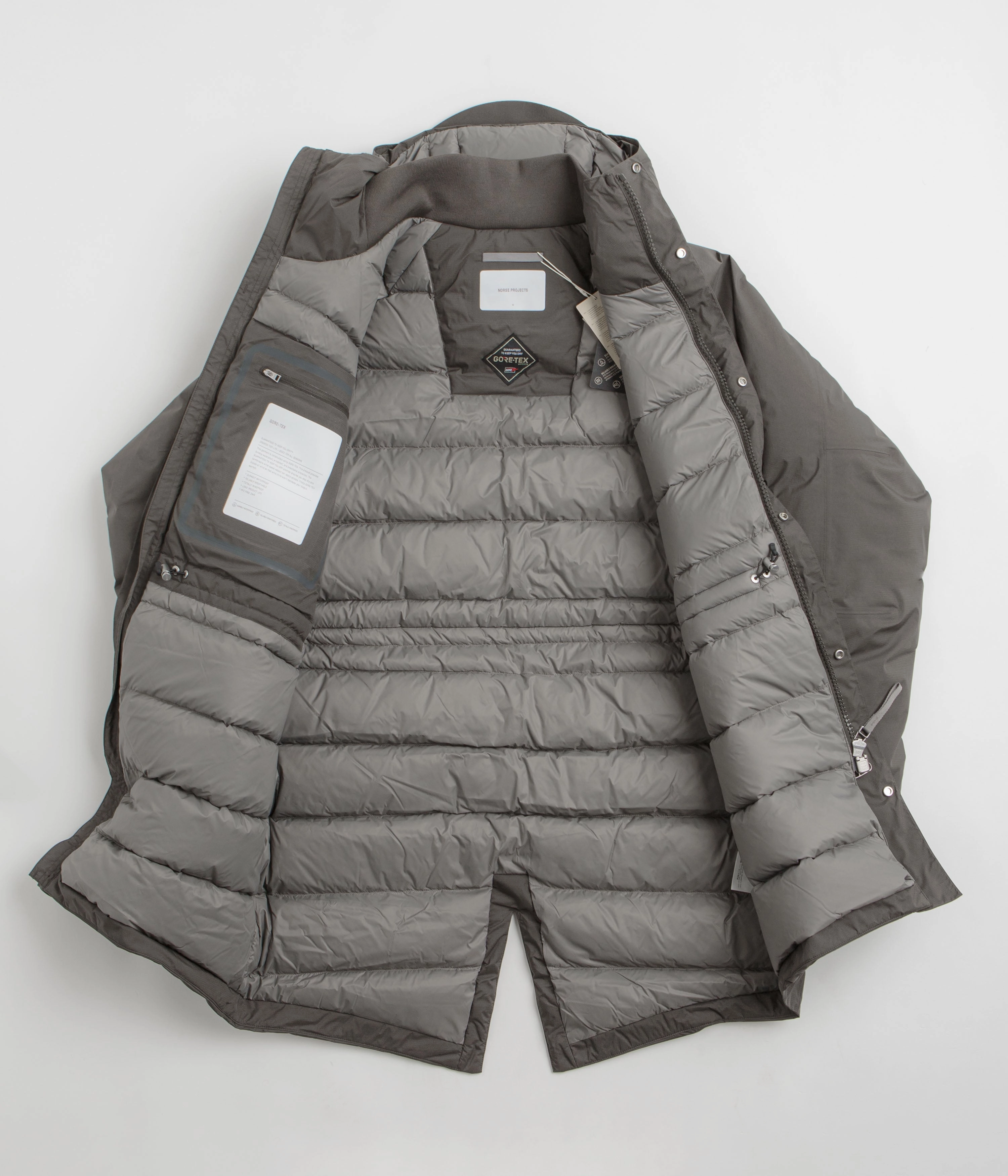 Norse Projects Rokkvi Gore-Tex Down Parka - Olive Night Chilly Air