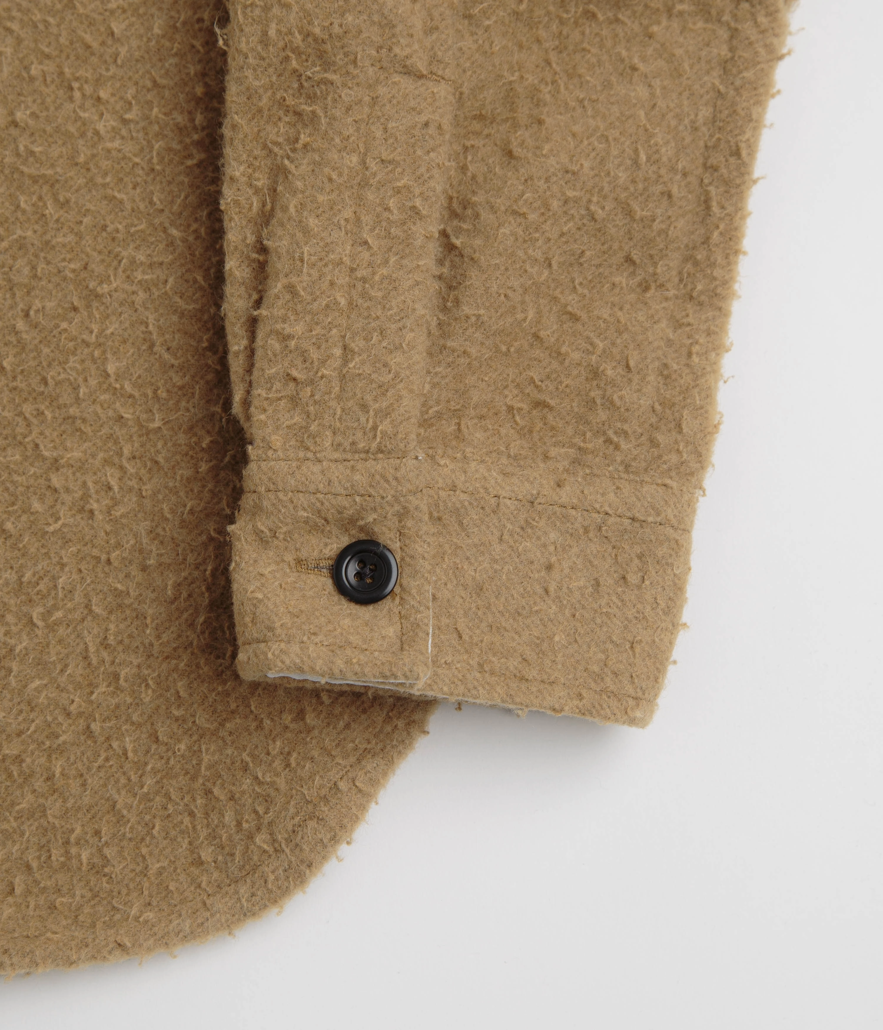 Norse Projects Silas Textured Cotton Wool Overshirt - Camel Forest Swim