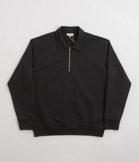 Outdoor Minimal Norse Projects Standard Half Zip Sweatshirt - Black