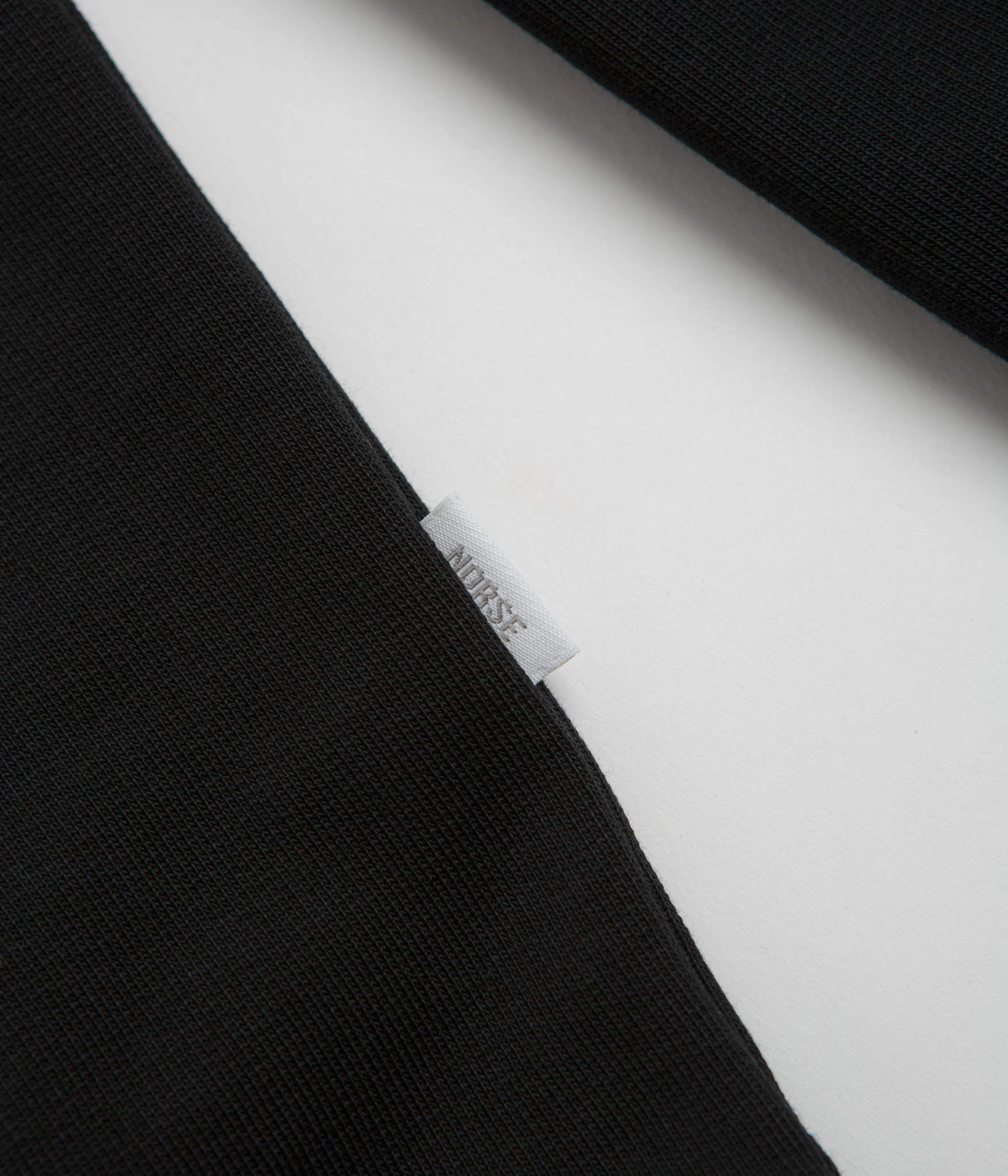 Norse Projects Standard Half Zip Sweatshirt - Black Street Staple