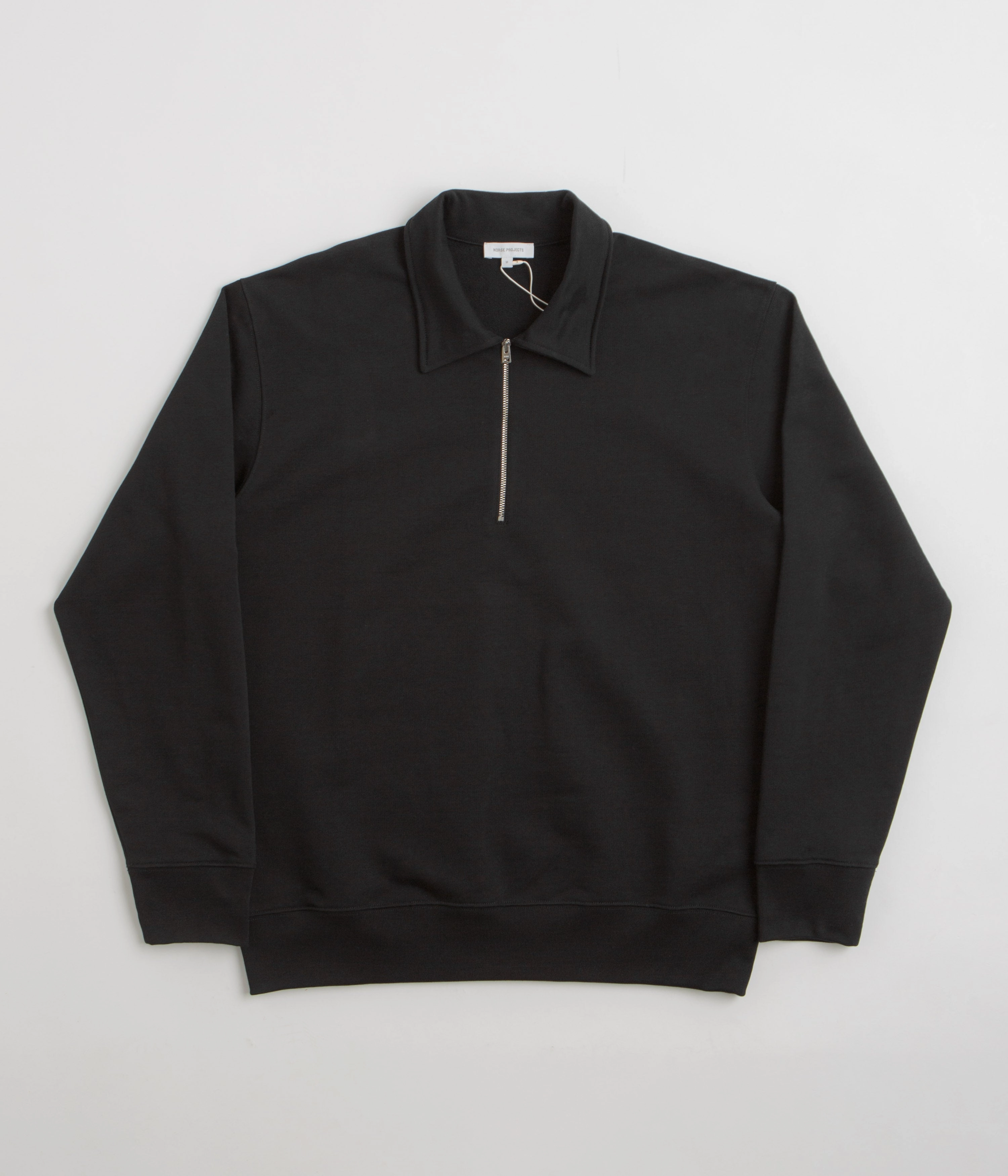Outdoor Minimal Norse Projects Standard Half Zip Sweatshirt - Black