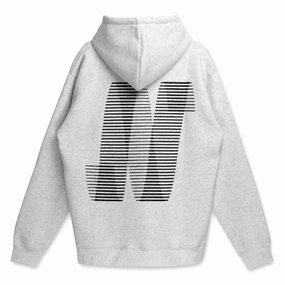 North Skate Mag N Logo Hoodie - Light Grey / Black Daily Apparel