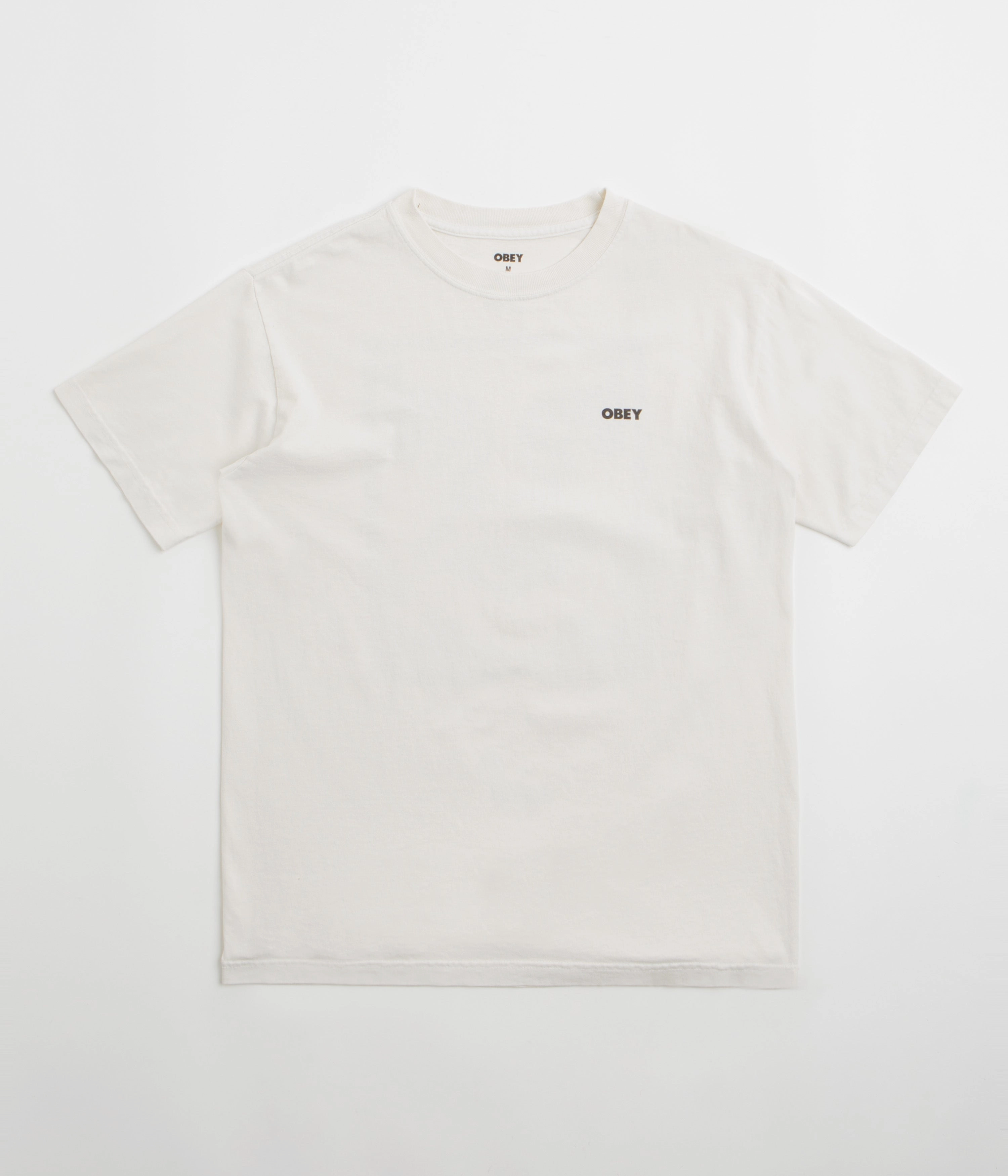 Obey Bold Icon Face T-Shirt - Pigment Chalk Belt loops budget-friendly