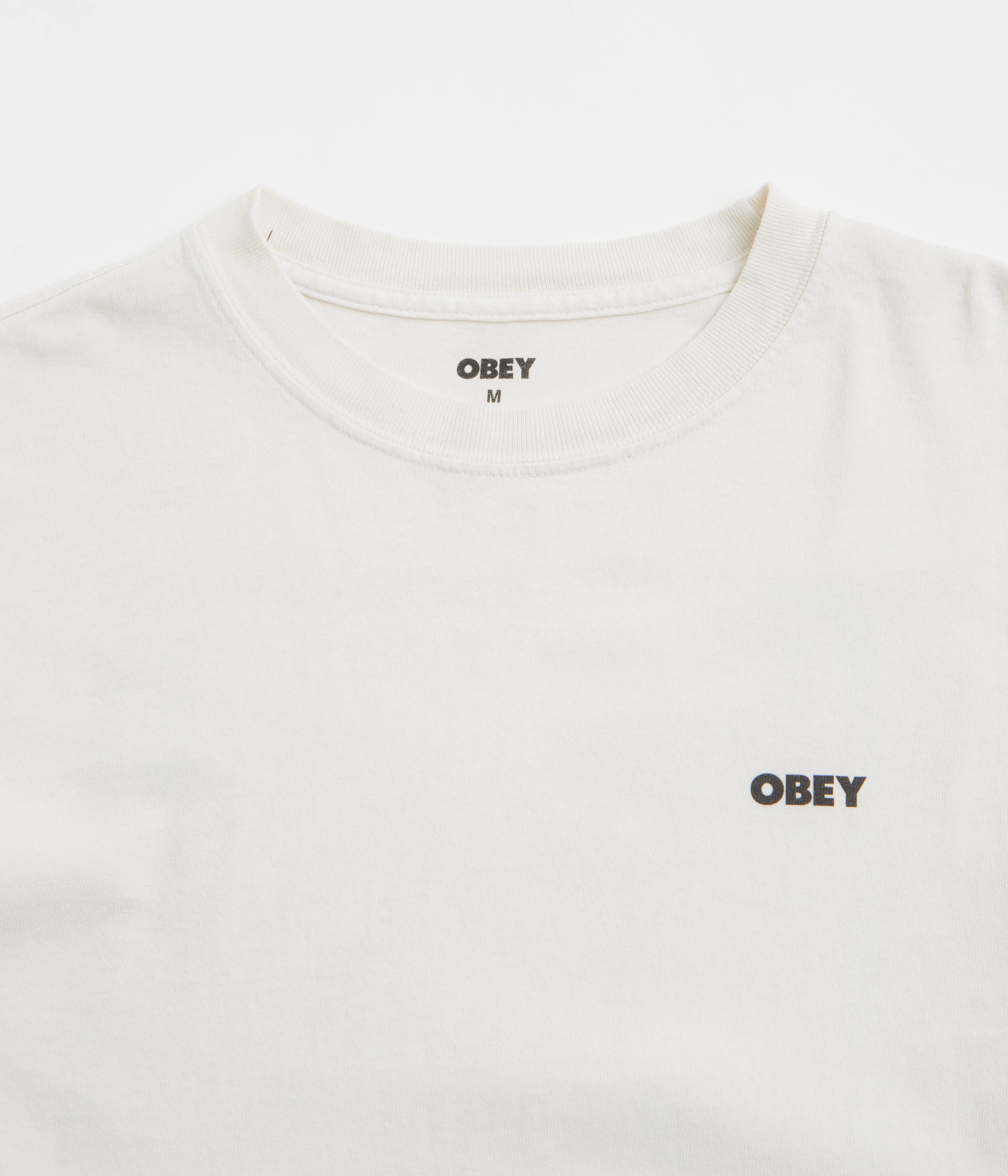 size chart Obey Bold Icon Face T-Shirt - Pigment Chalk
