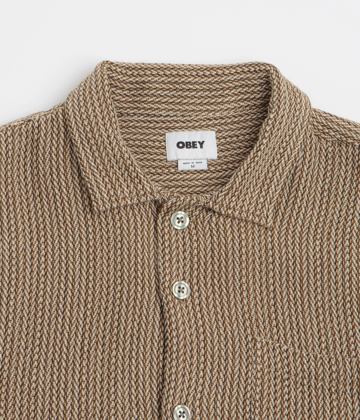 Fashionable Comfort Obey Horace Short Sleeve Shirt - Unbleached Multi