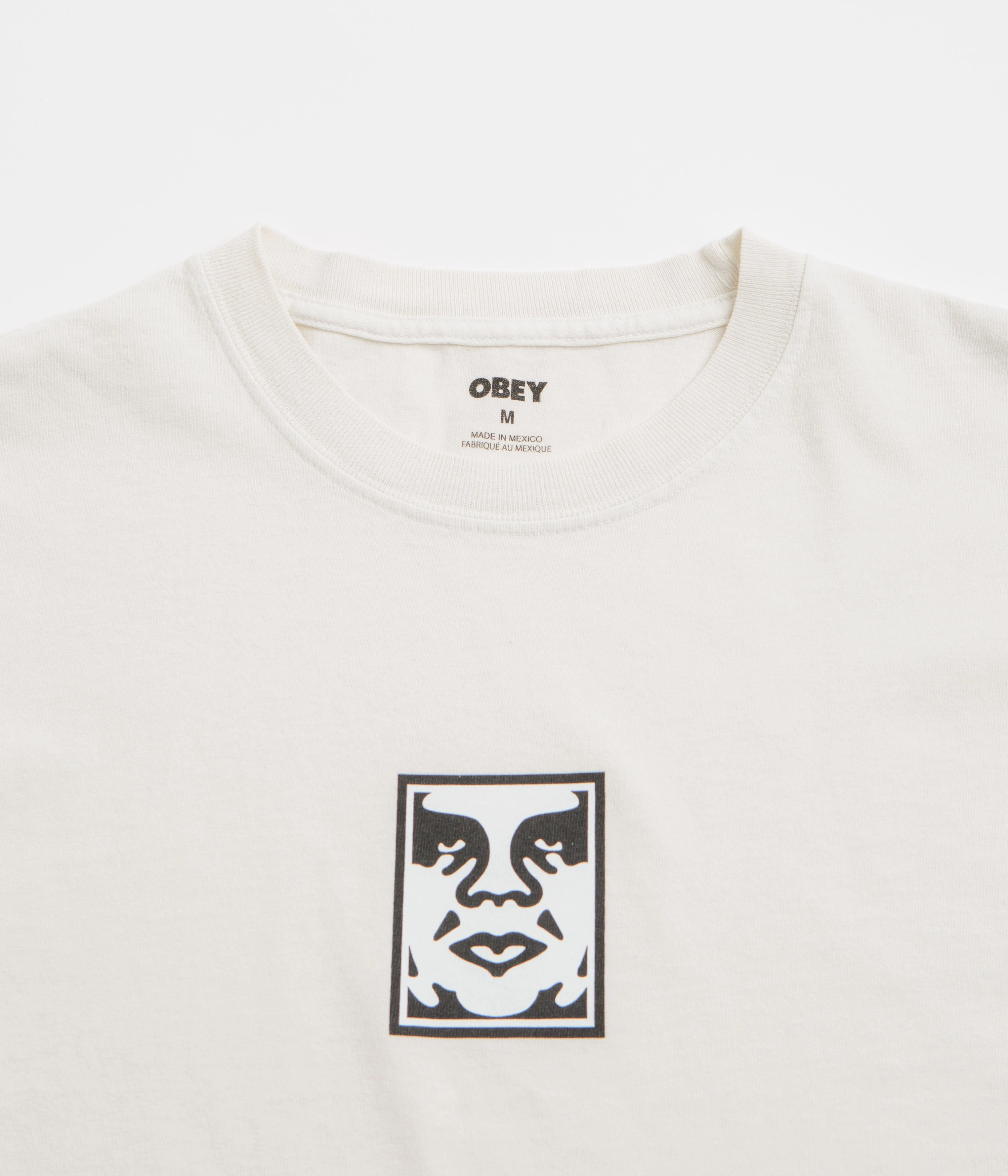 Multi Directional Stretch Obey Icon Face T-Shirt - Pigment Chalk