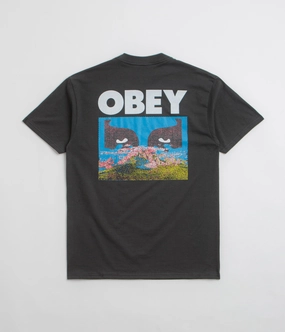 Obey In A Different Place T-Shirt - Vintage Black Chic