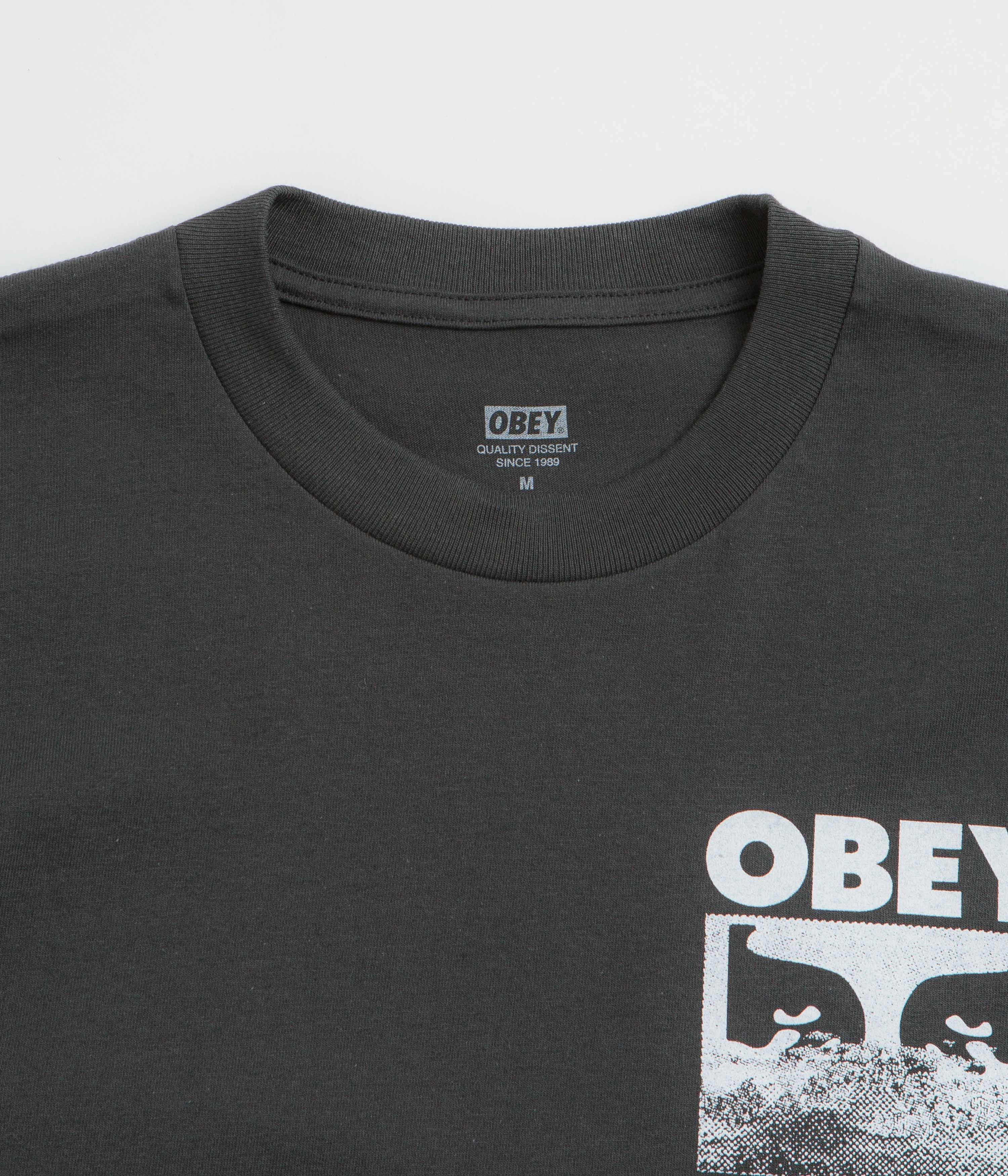 Obey In A Different Place T-Shirt - Vintage Black draping