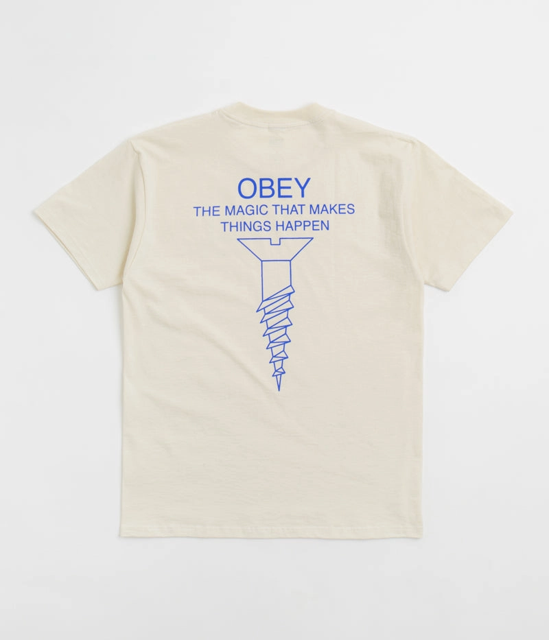 flight venue Obey Magic T-Shirt - Cream