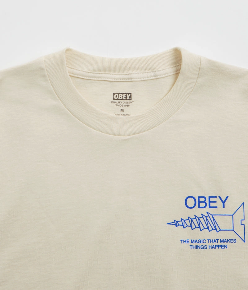 Cloudy day Obey Magic T-Shirt - Cream