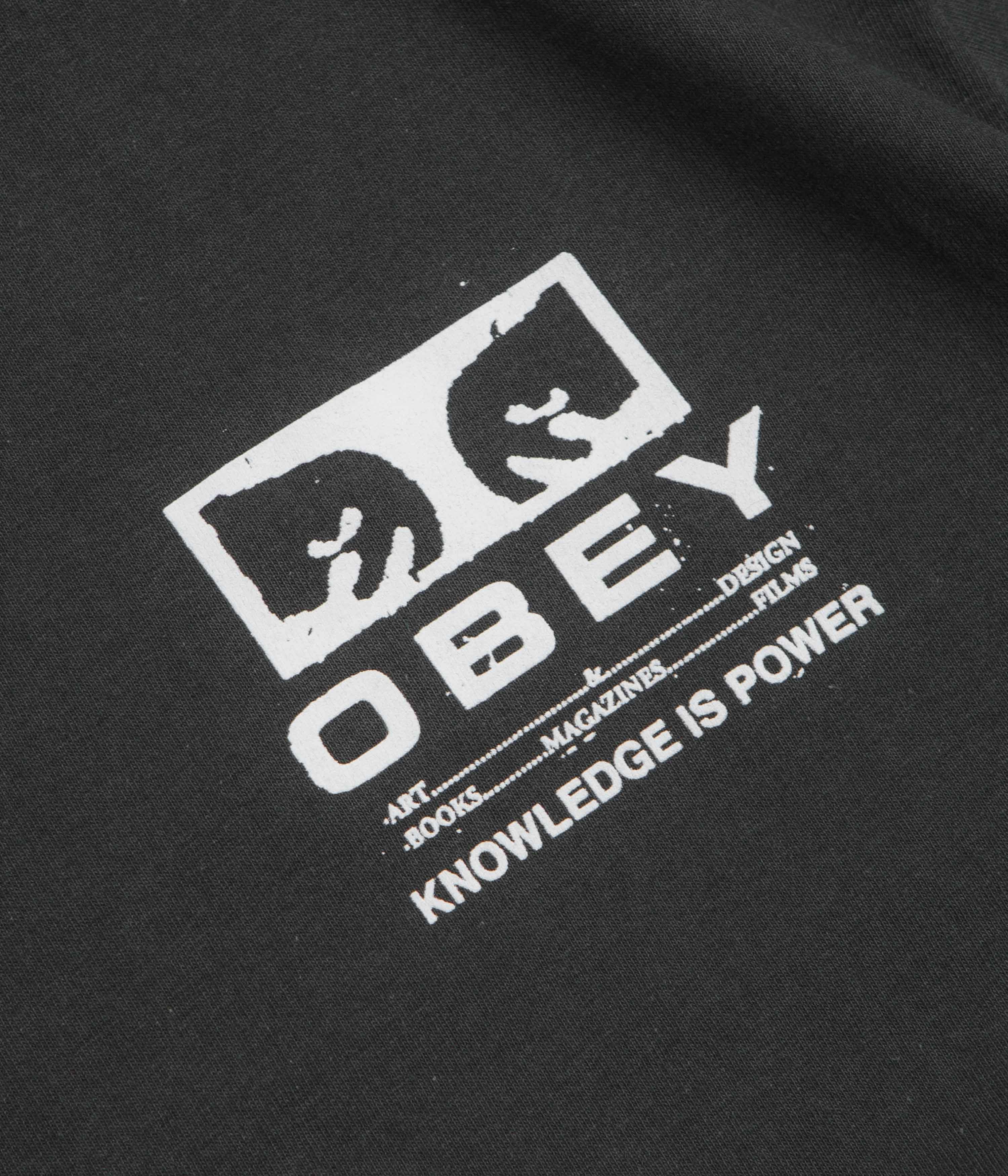 Trendy Accessories Modern Obey Permission T-Shirt - Vintage Black