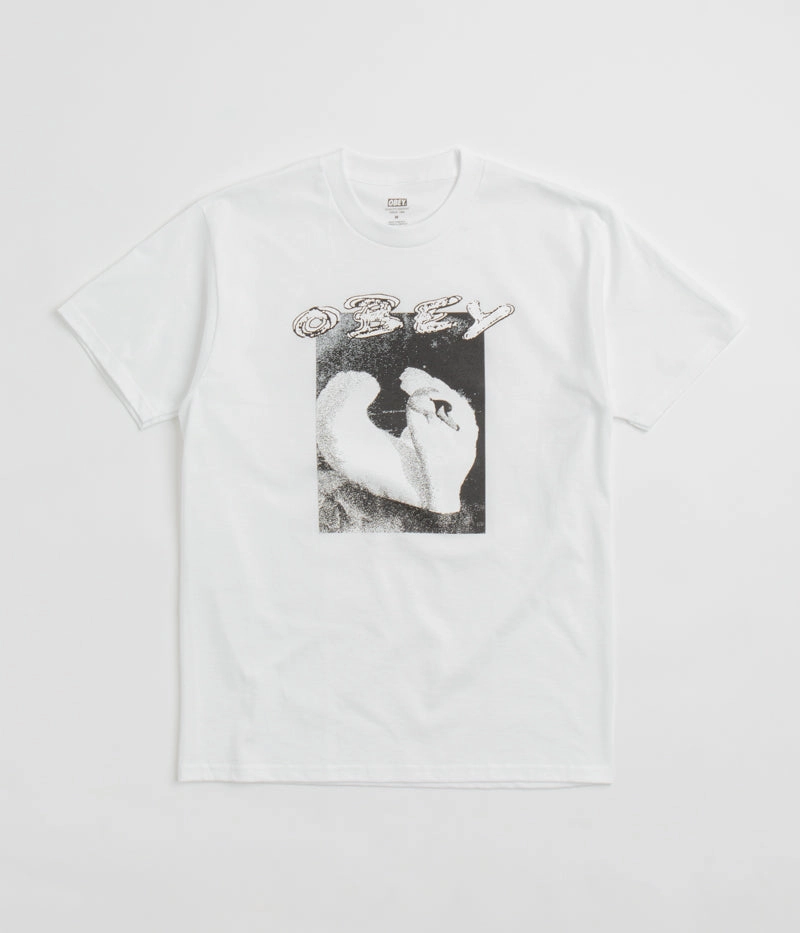 Obey Swan T-Shirt - White Rural area