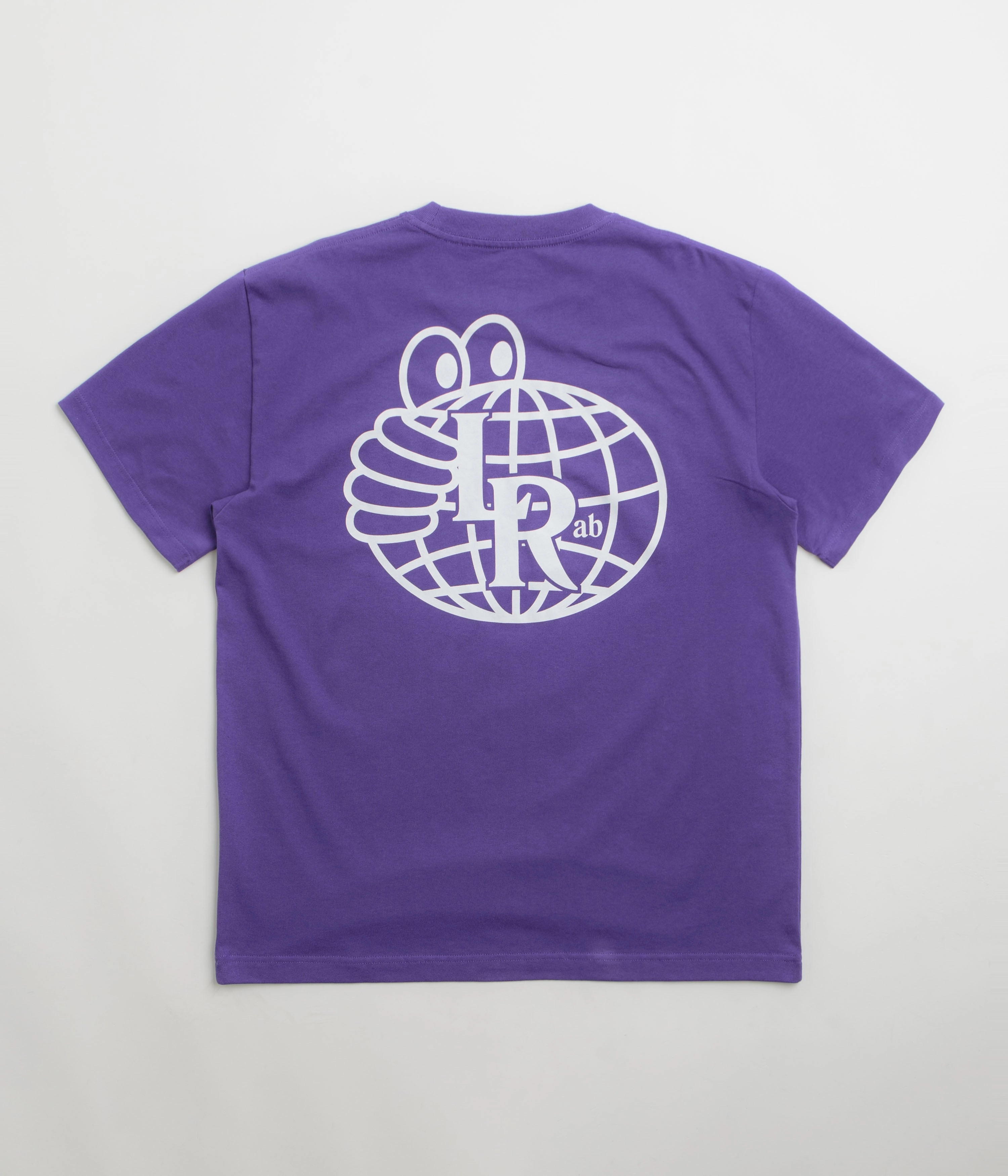 Lace trim Airbnb Last Resort AB Atlas Monogram T-Shirt - Heliotrope / White