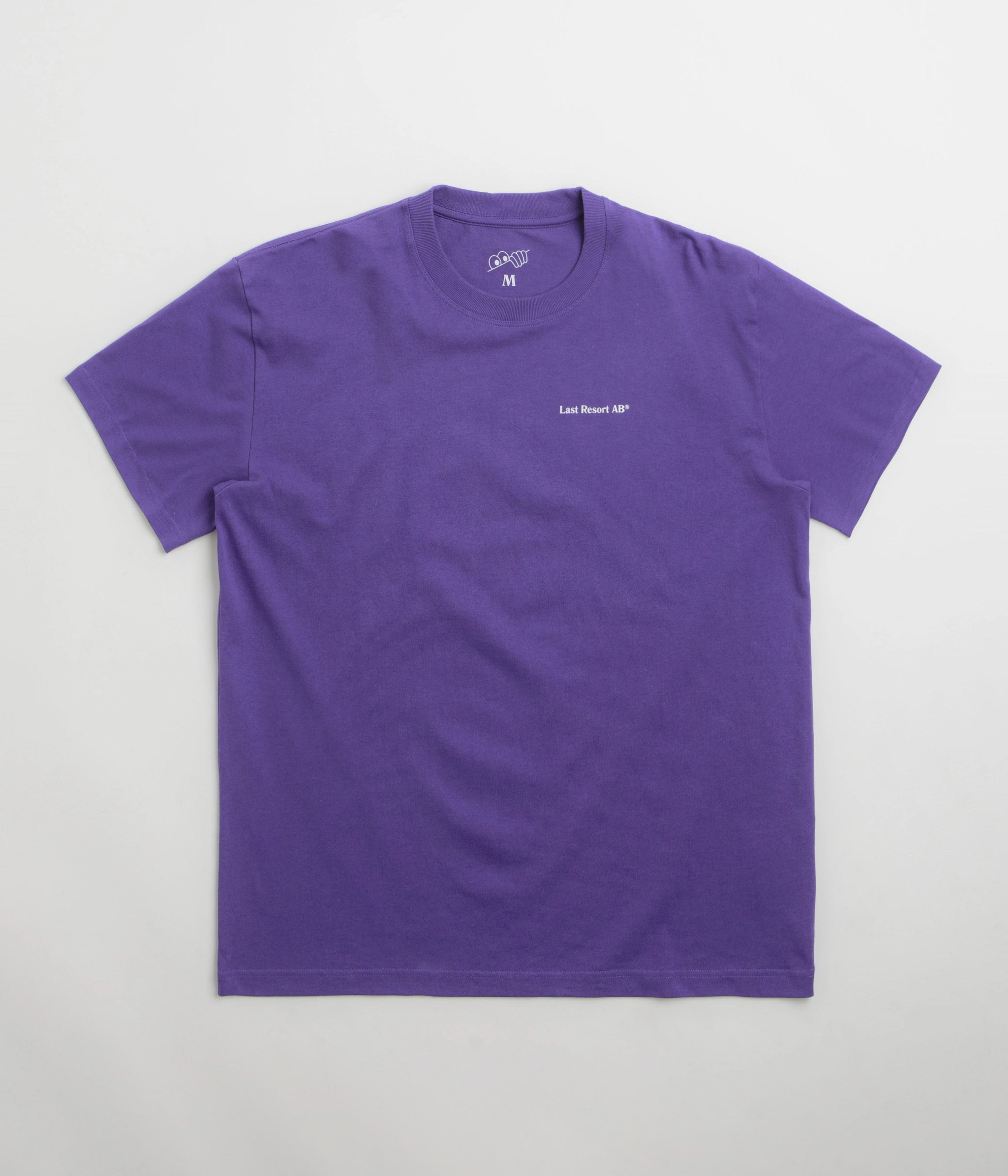 Moisture Management Ribbing Loungewear Last Resort AB Atlas Monogram T-Shirt - Heliotrope / White