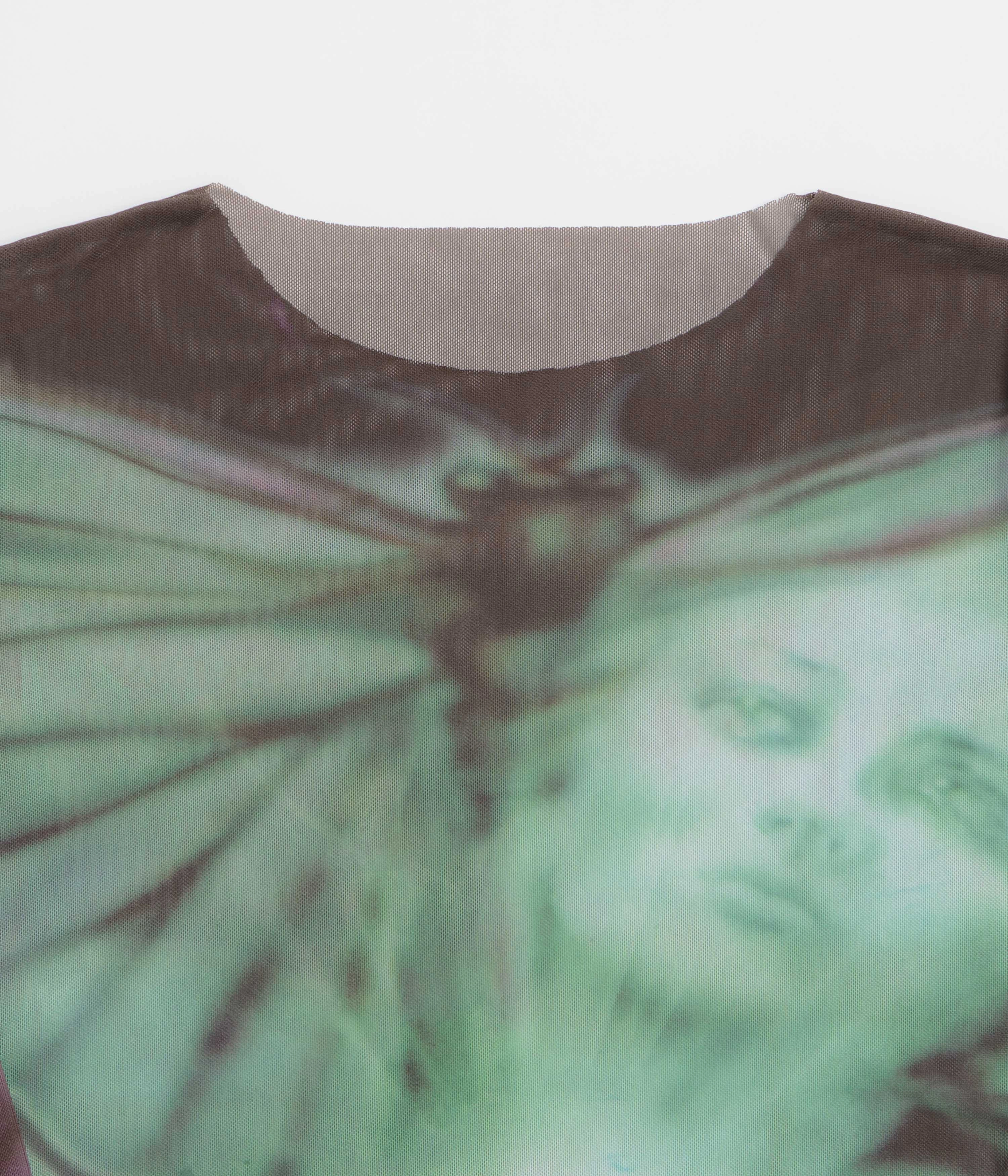 Yardsale Butterfly Mesh Long Sleeve T-Shirt - Black skating event Mountain area