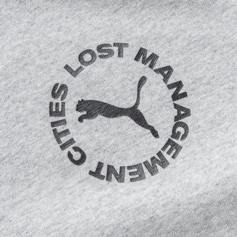 Lost Management Cities x Puma Cat Tee - Light Gray Heather Modern Waist