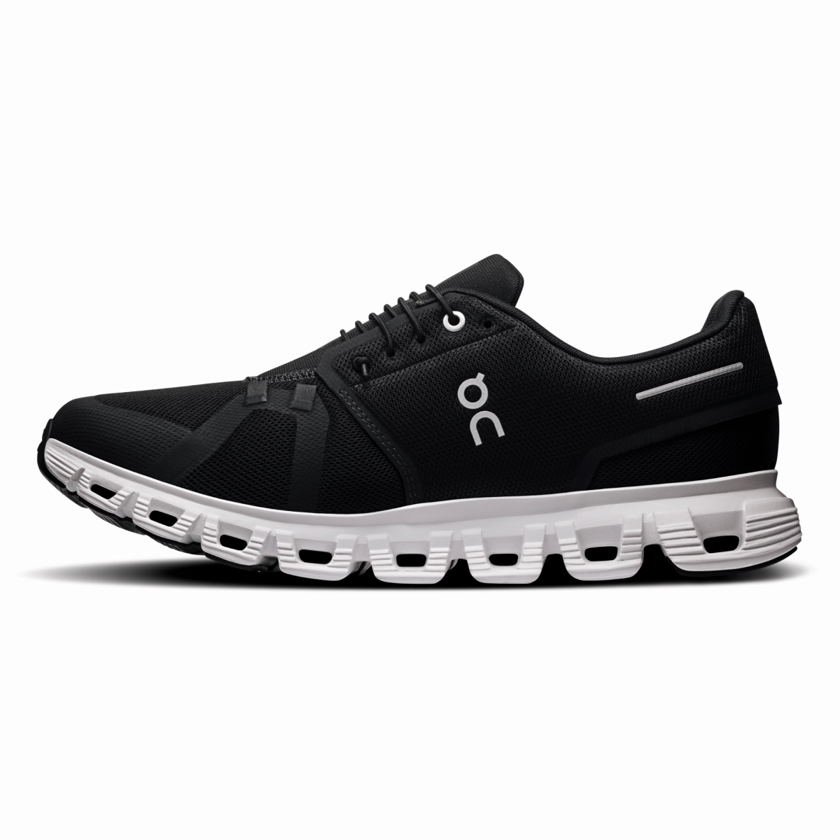 On Running Men's Cloud 6 Black/White Recycled Fiber Upper