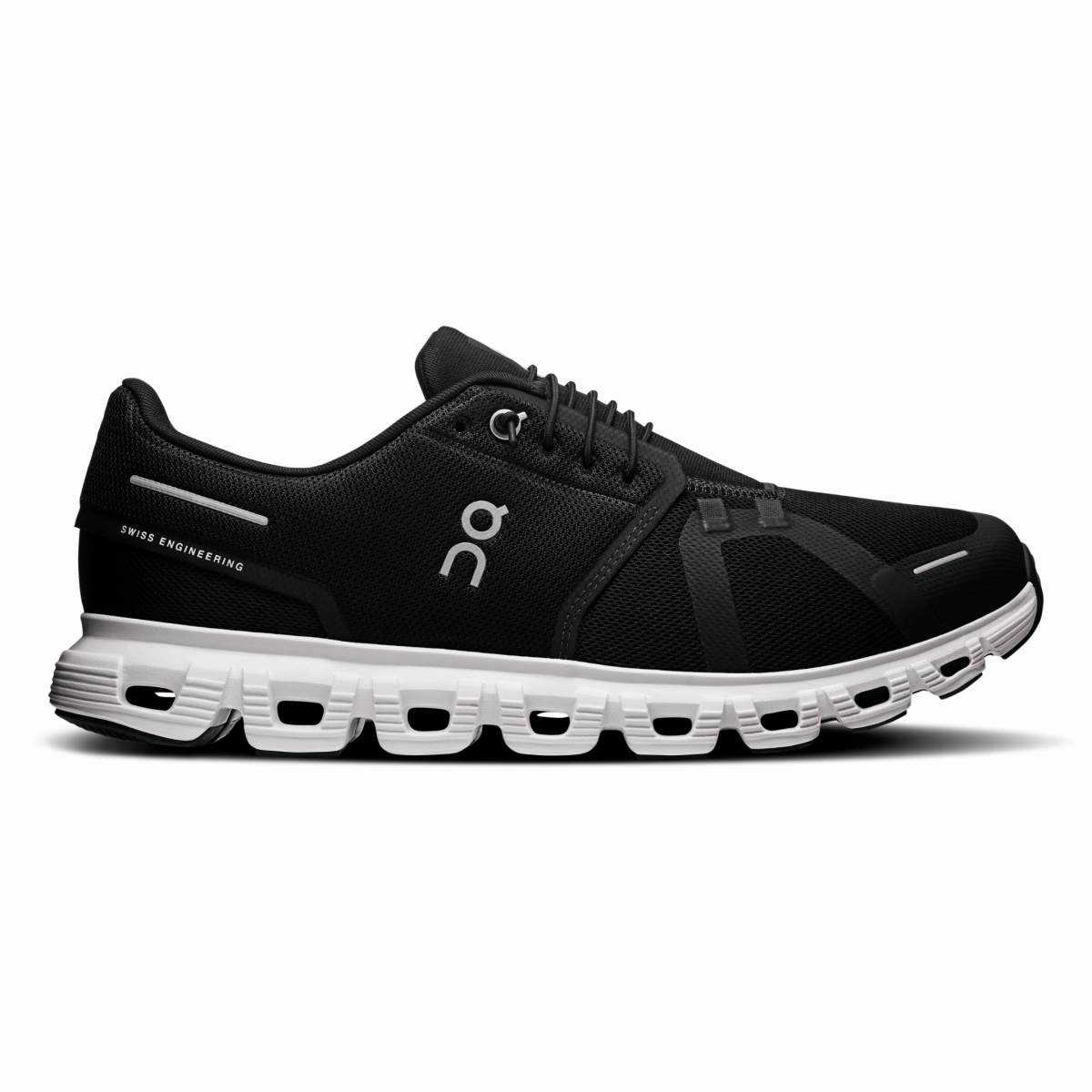 On Running Men's Cloud 6 Black/White Long-Distance Support