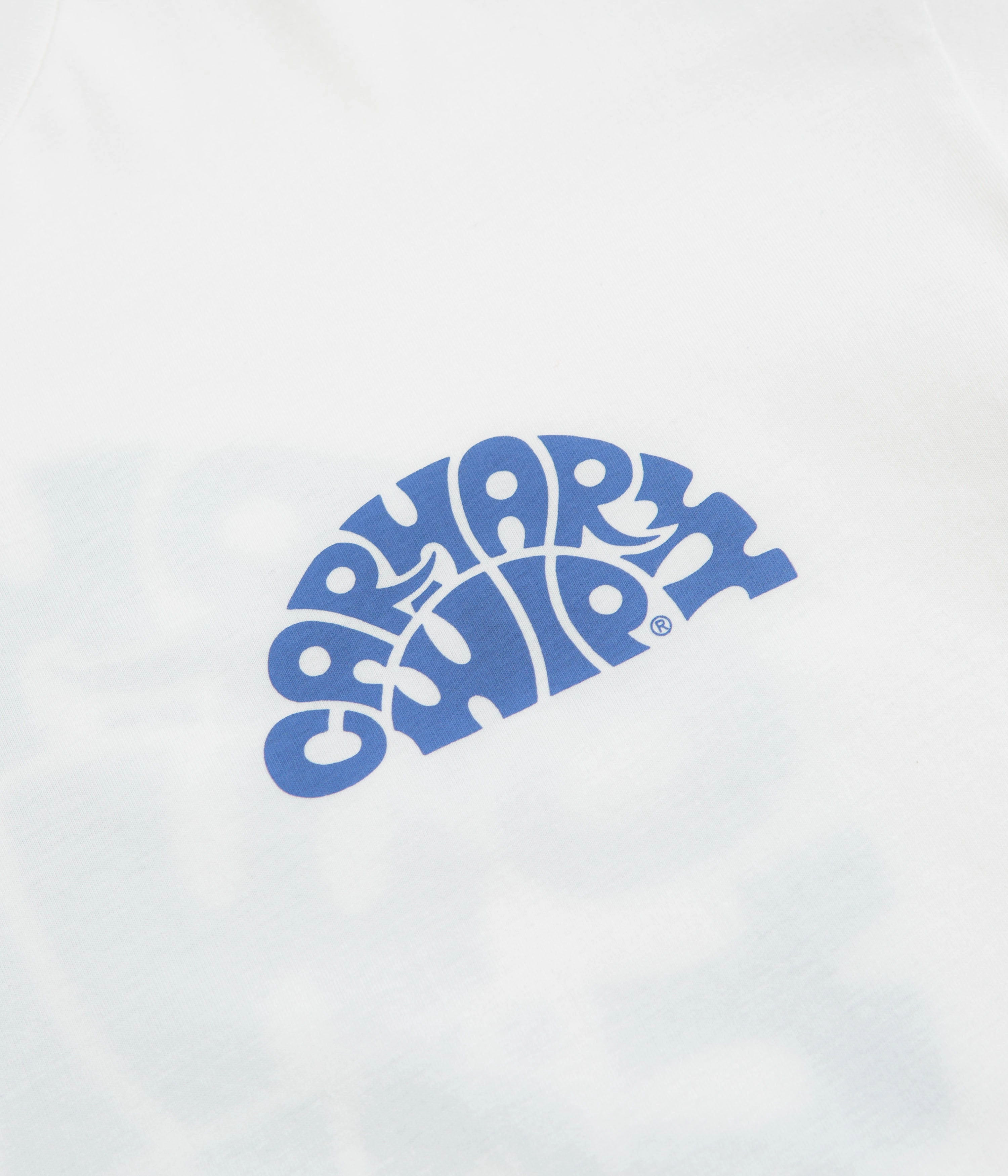 Carhartt Jazzy T-Shirt - White / Blue Iris tie waist