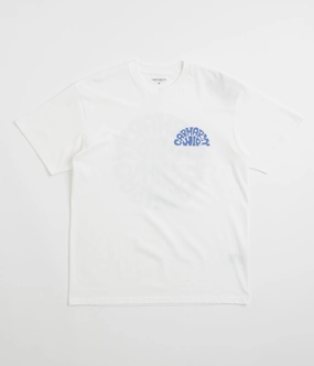 Carhartt Jazzy T-Shirt - White / Blue Iris nighttime venue