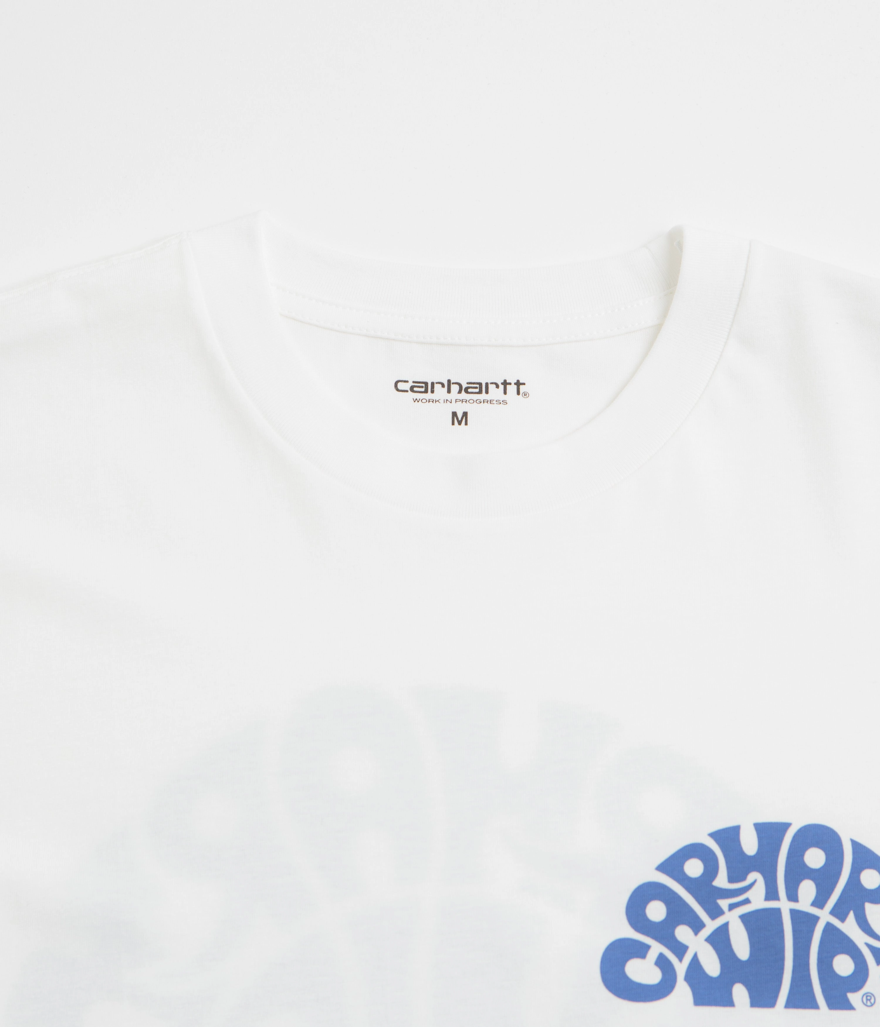 Carhartt Jazzy T-Shirt - White / Blue Iris arcade event nighttime venue